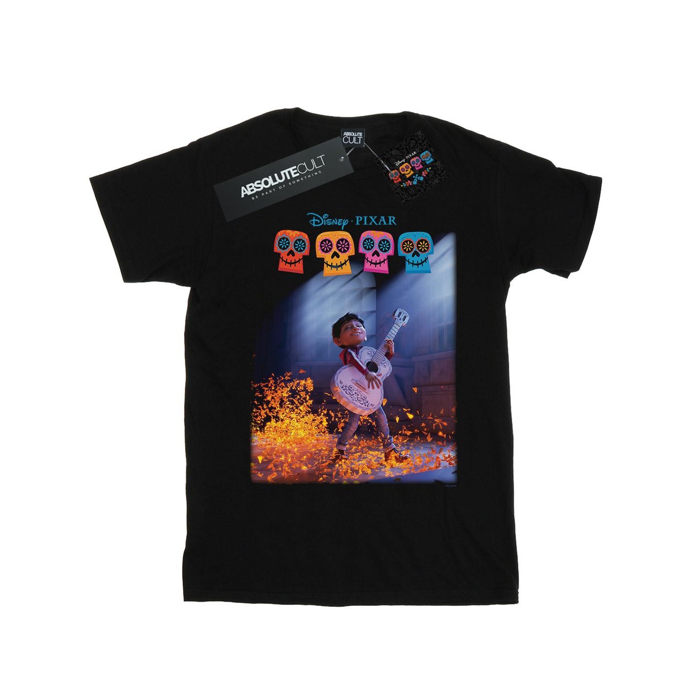 Thumbnail - Disney - "Coco Miguel Playing Guitar" T-Shirt für Herren (Schwarz)