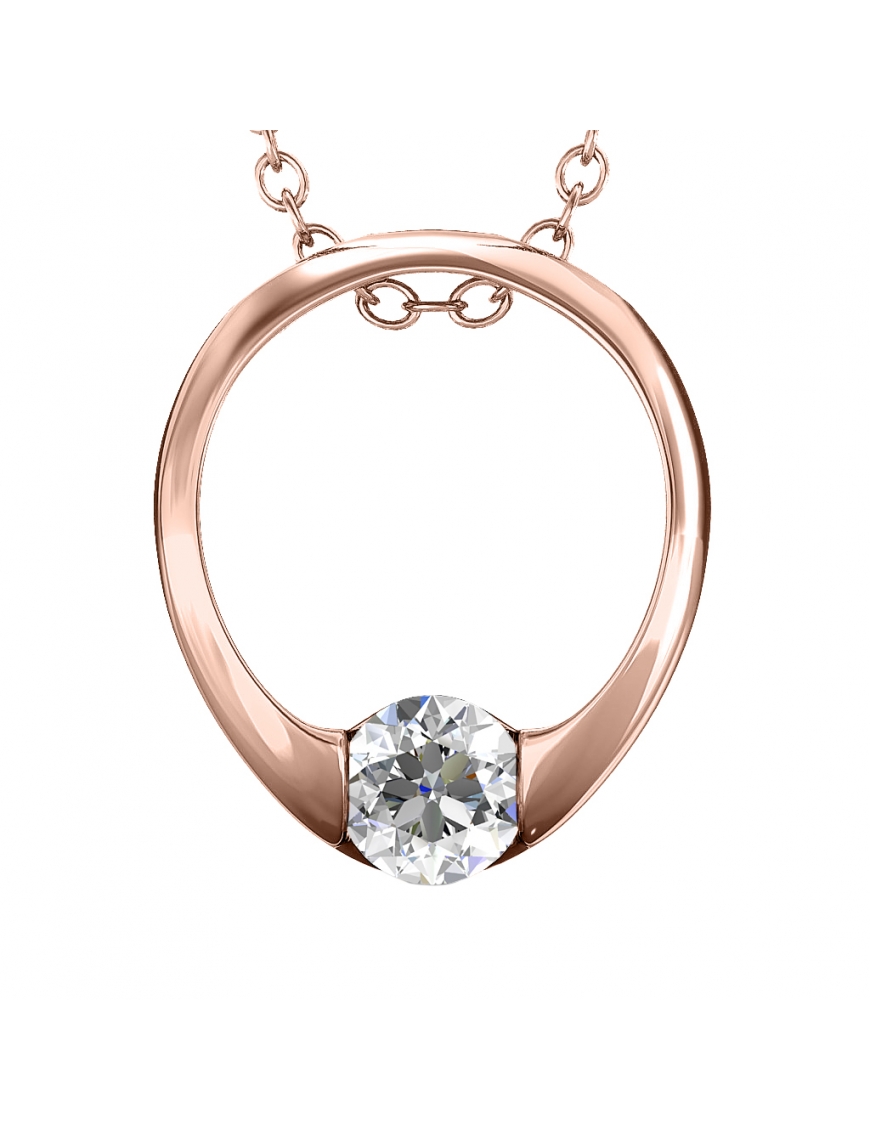 Thumbnail - Mini-Ring mit Anhängern - Or Rosé et Cristal