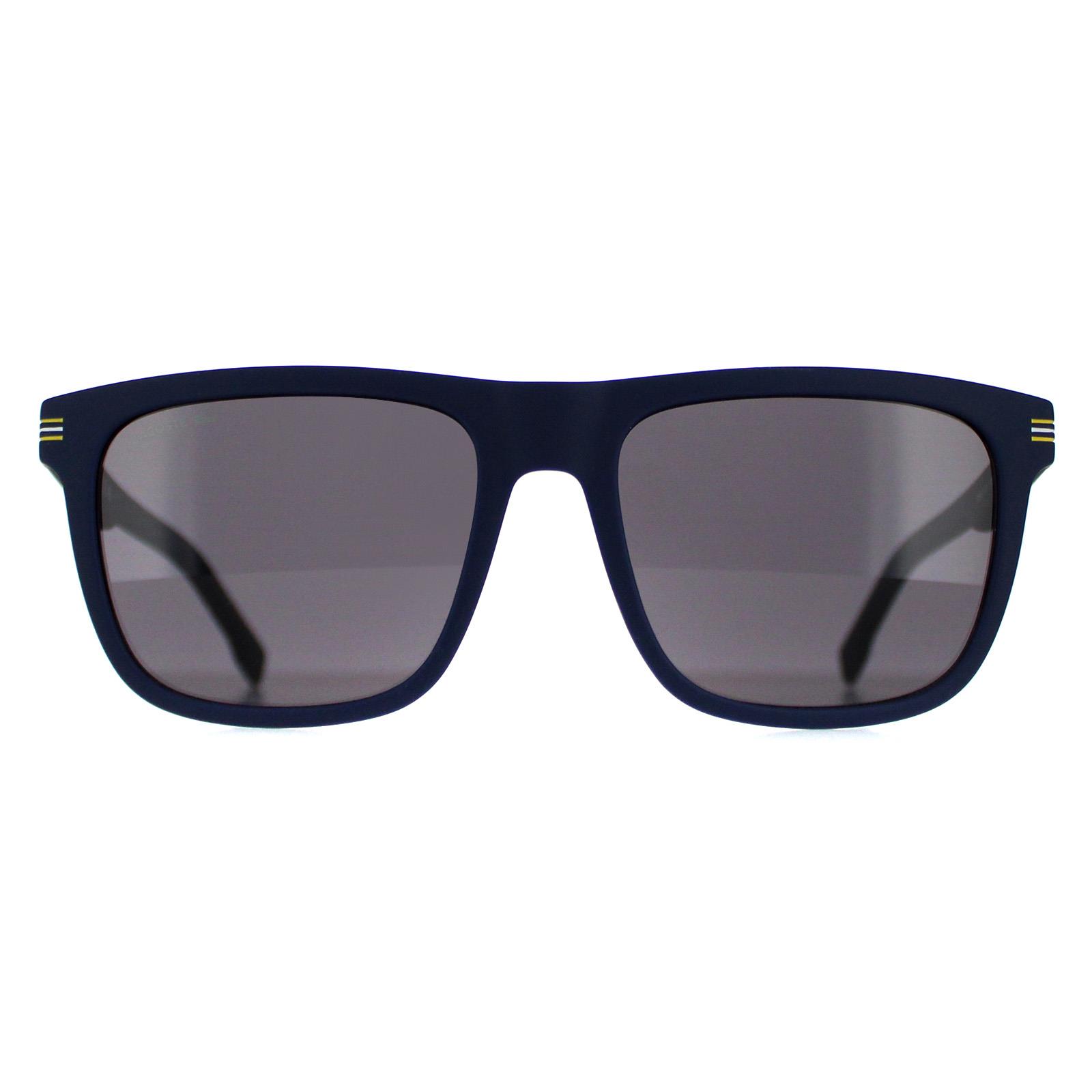 Lacoste Rectangle Unisex Matte Blue Grey L959S - One Size
