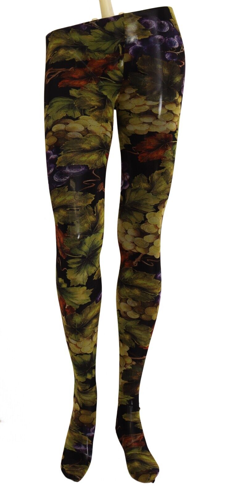 Thumbnail - Dolce & Gabbana Damen Leggings mit schwarzem Traubenprint