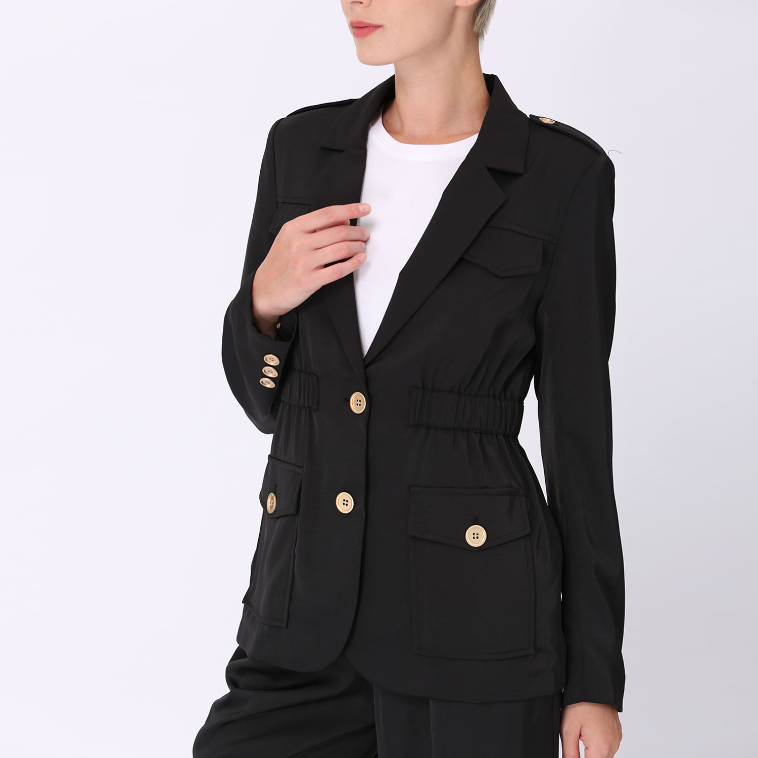 Smart & Joy Safariblazer med rynkad midja dam – bild 2