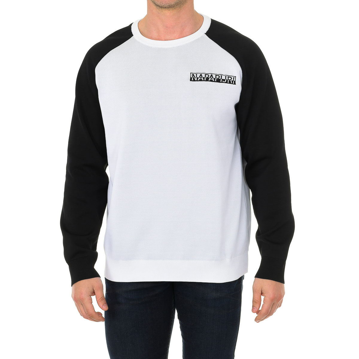Napapijri Mens long-sleeved round neck sweatshirt NP0A4DVOM - Multicolour - Size Large