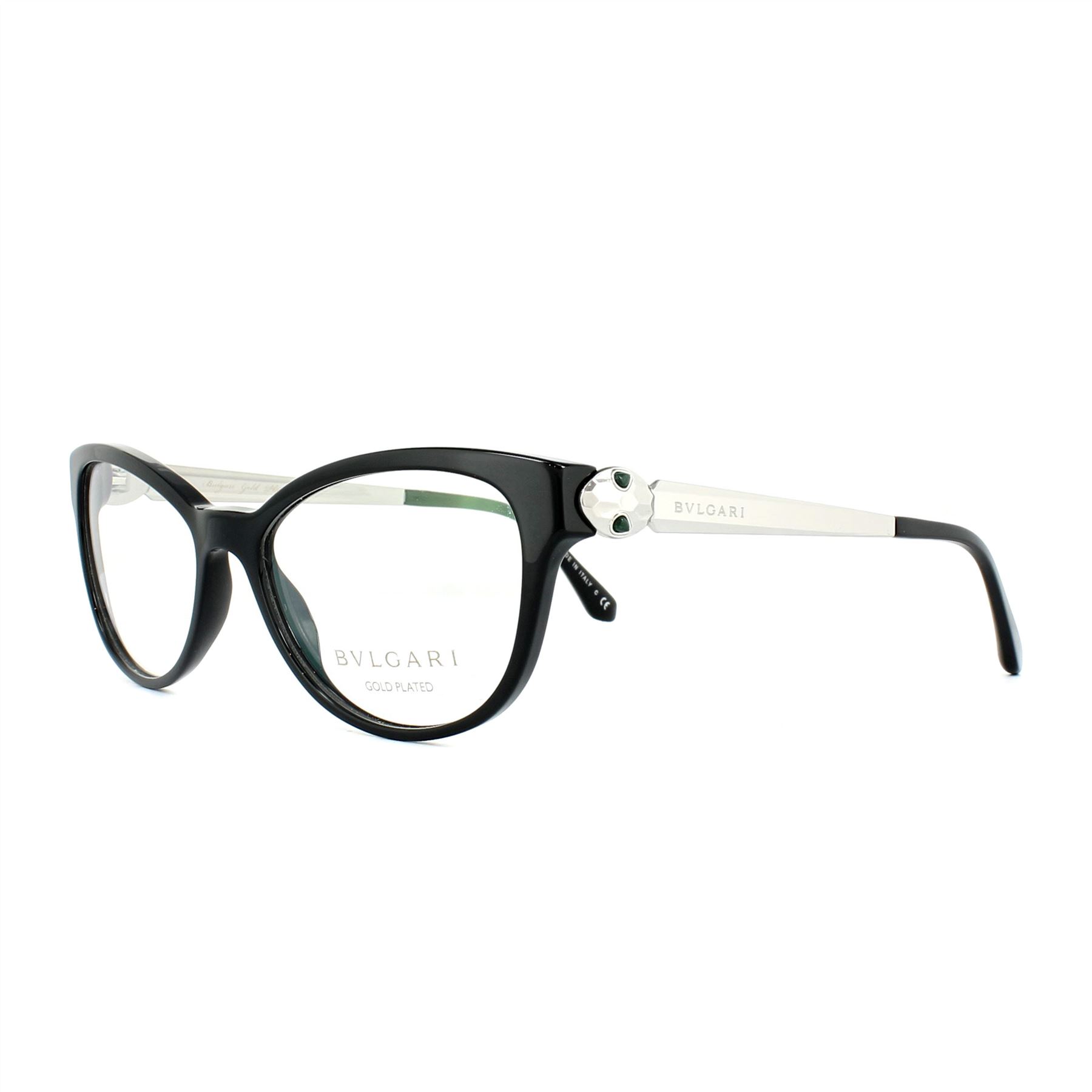 Bvlgari Glasses Frames 4137KB 5190 Black 55mm Womens Metal - One Size