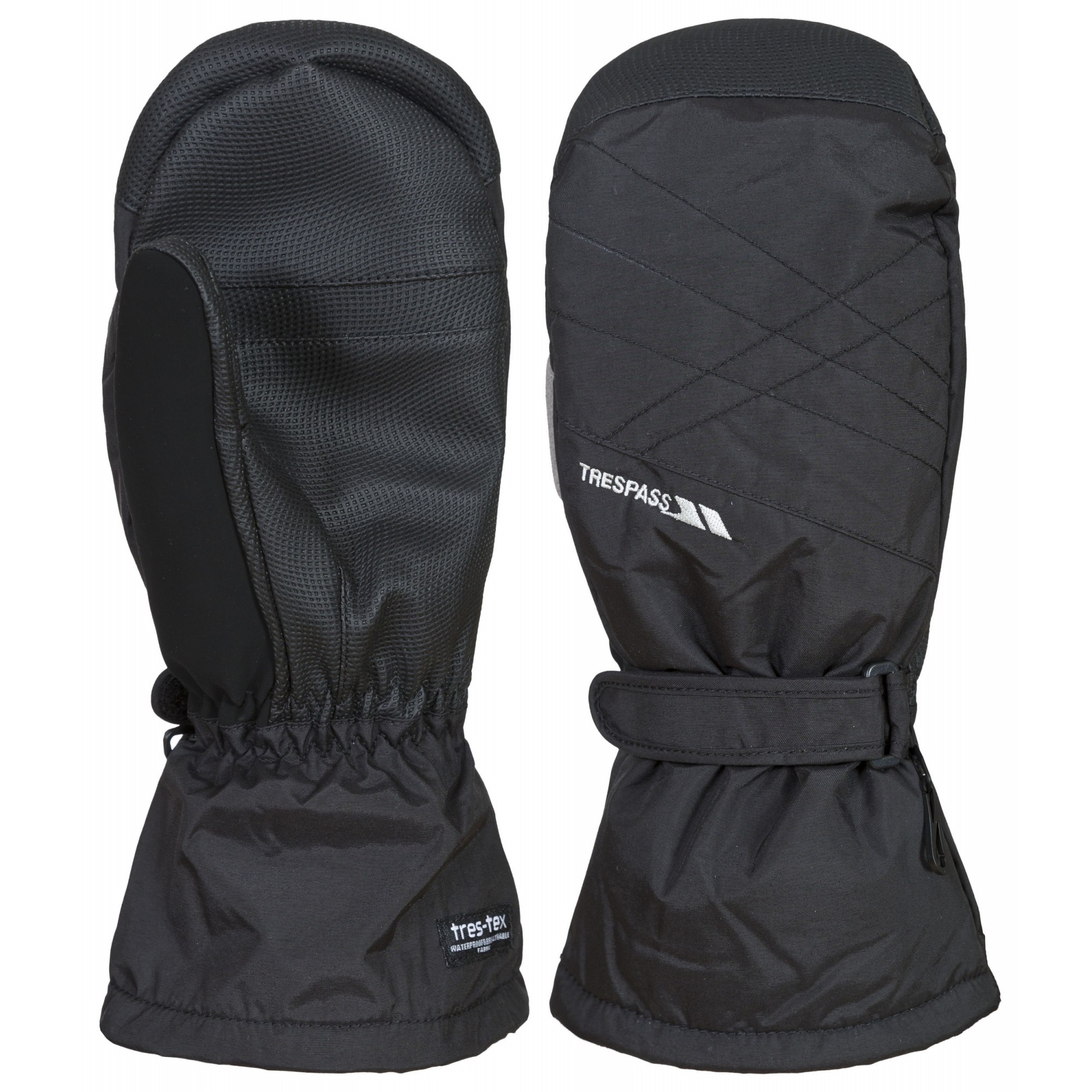 Trespass Mens Ikeda II Ski Mitt Gloves (Black) Cotton - Size Medium