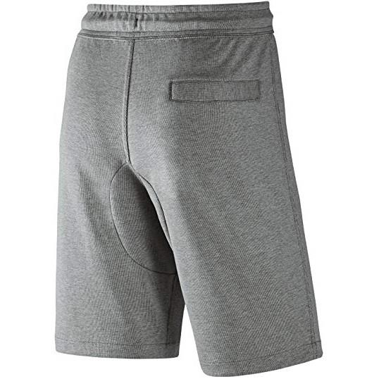 Mens Fleece Shorts Grey With Zip Pockets