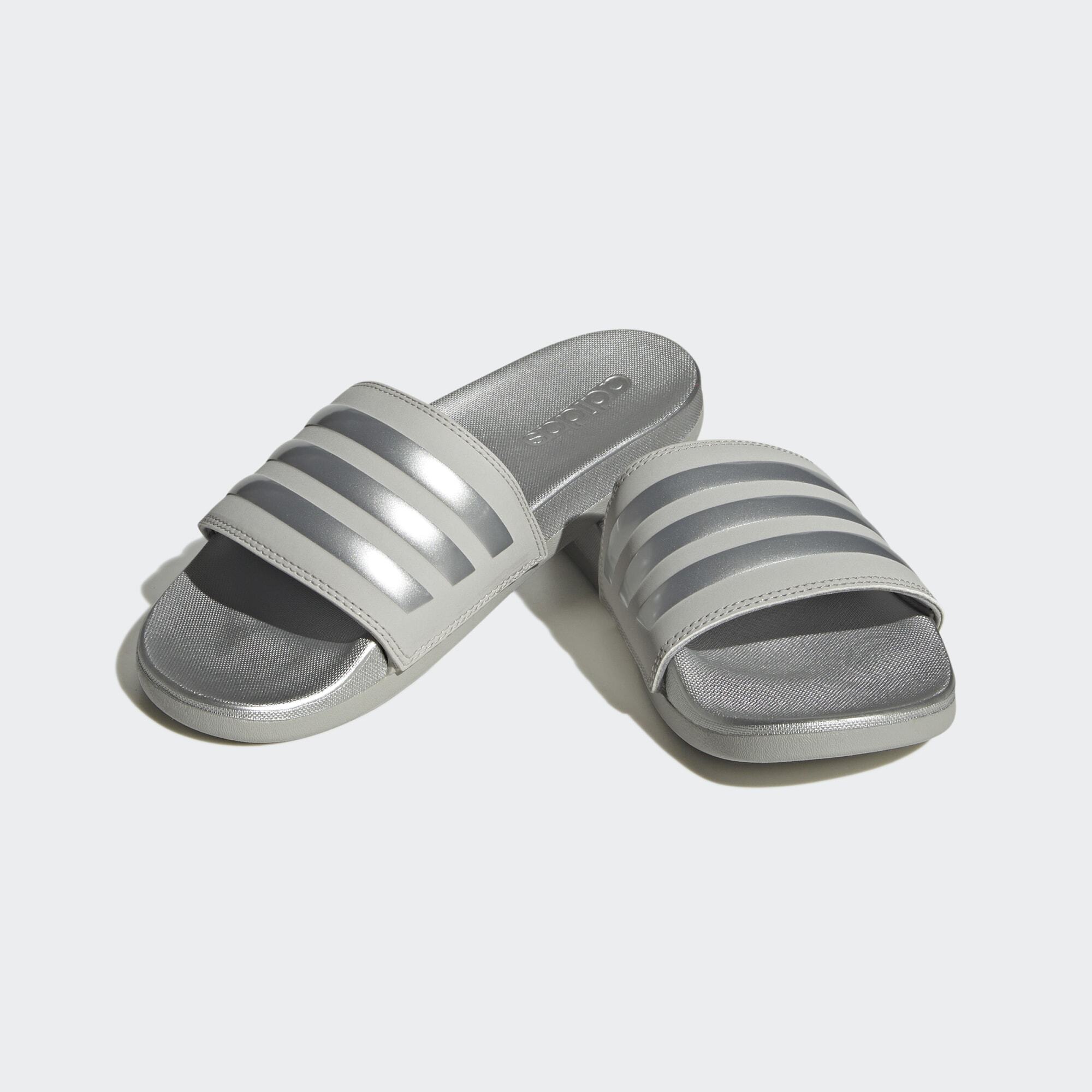 adidas Sportswear Unisex Adilette Comfort Slides - Grey - Size UK 5