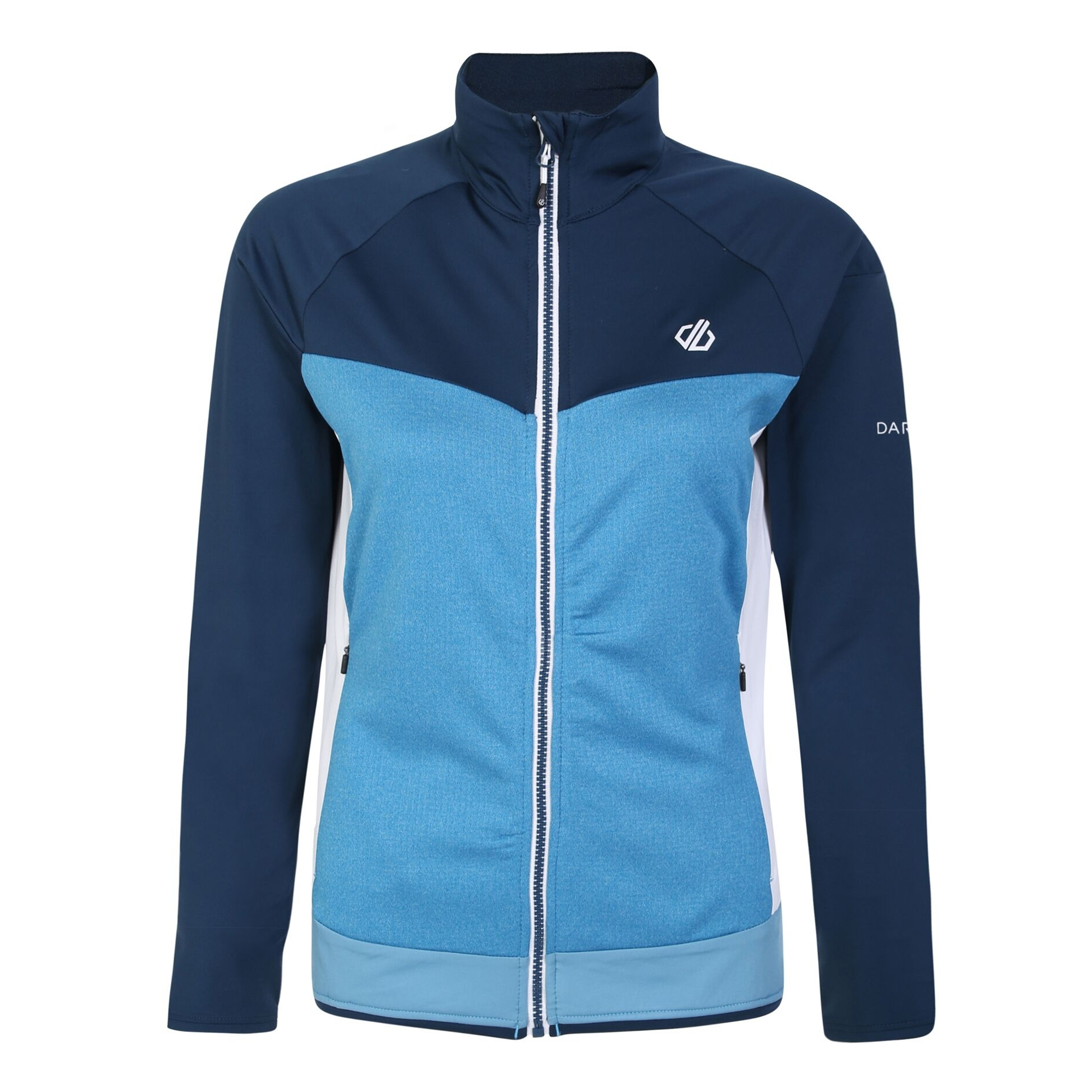 Dare 2B Womens/Ladies Elation II Core Stretch Recycled Fleece (Niagra Blue/Moonlight Denim)