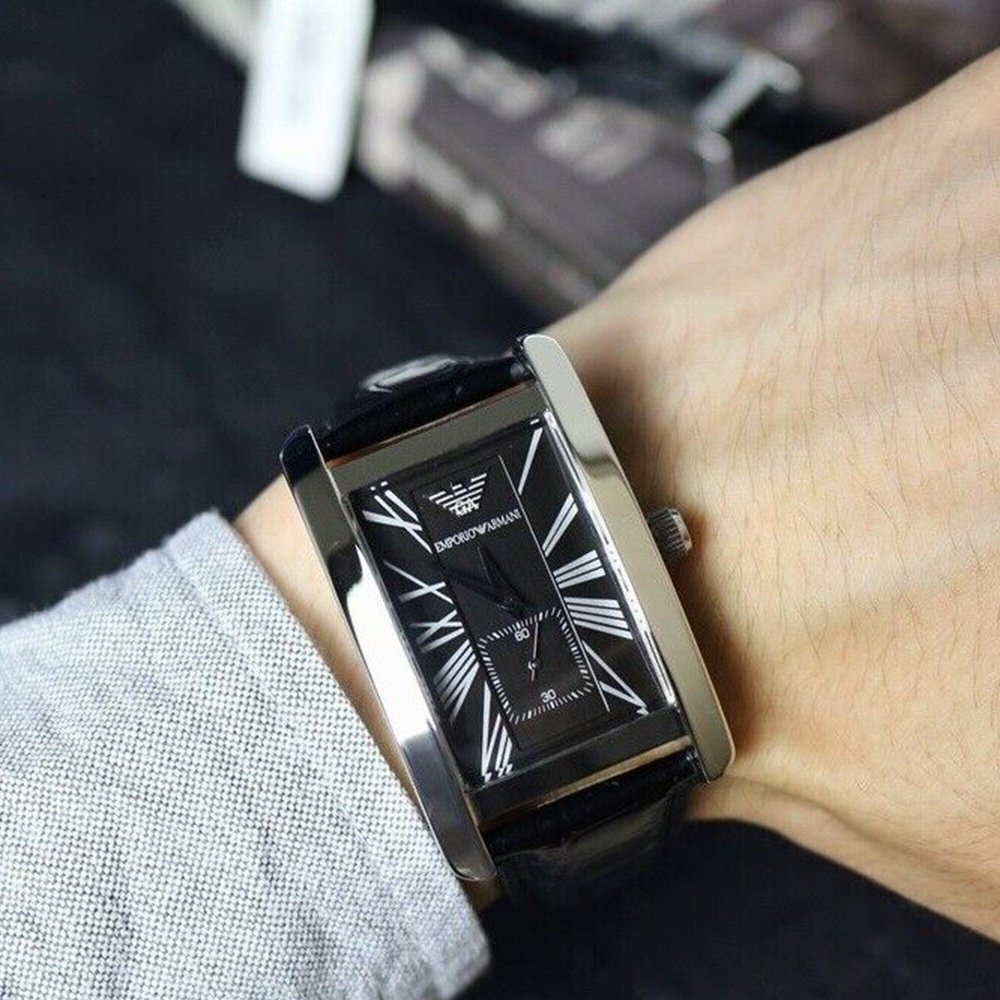 Emporio Armani AR0143 Classic Black herrklocka – bild 2