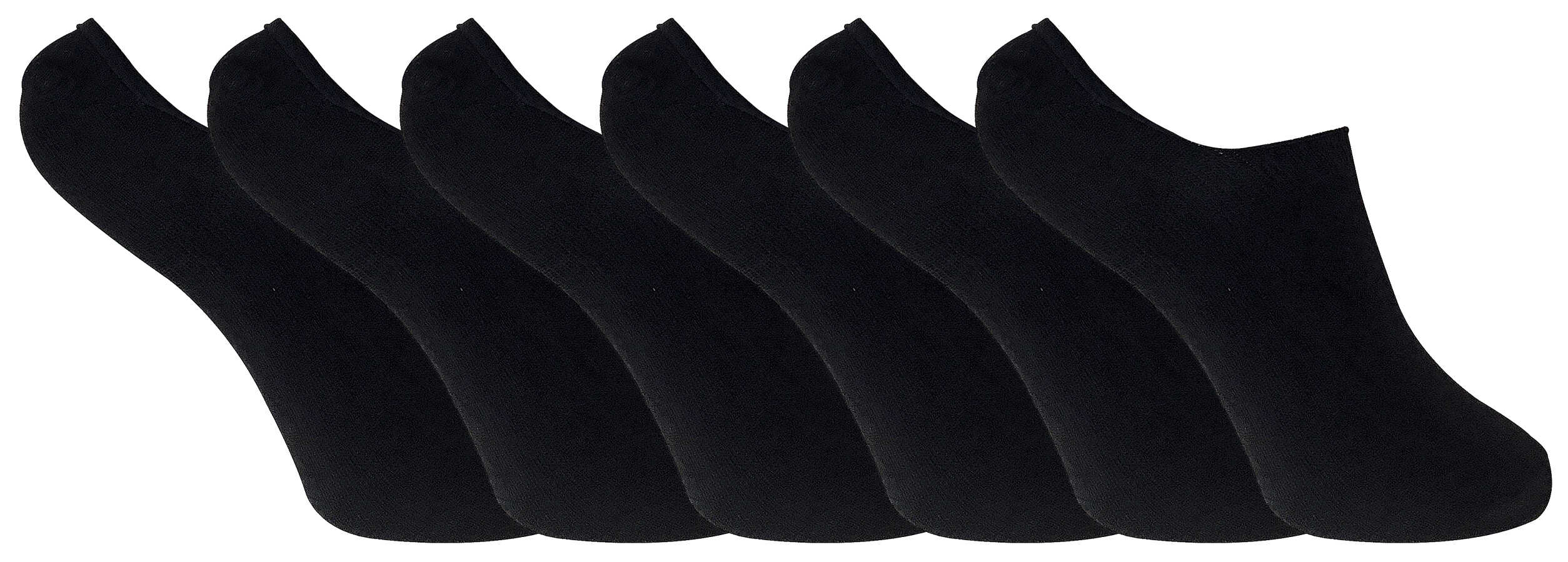 Thumbnail - 6er Pack Damen Bambus Liner Knöchelsocken mit Grip