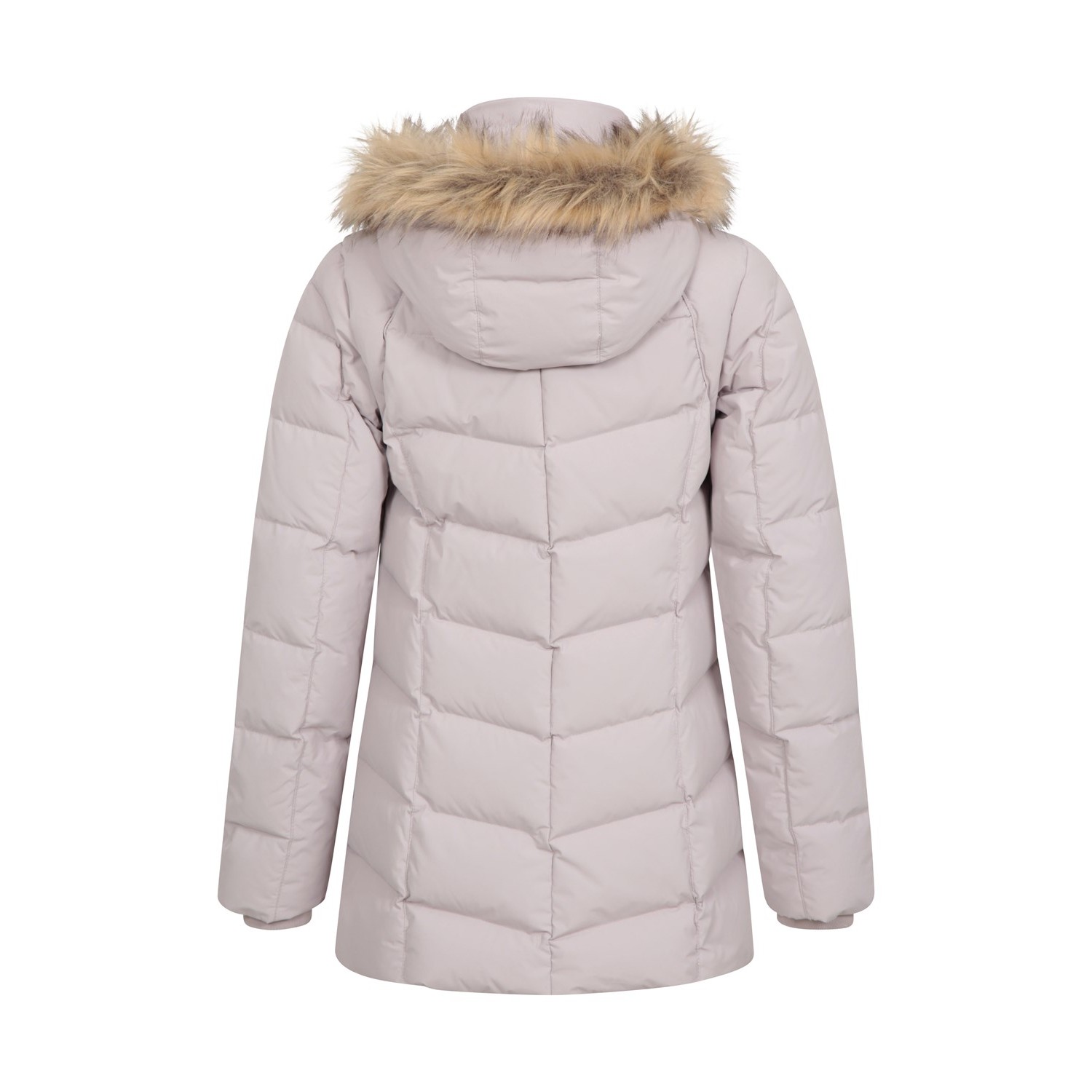 Mountain Warehou Isla II lång dunjacka för damer/kvinnor (ljus beige) – bild 2