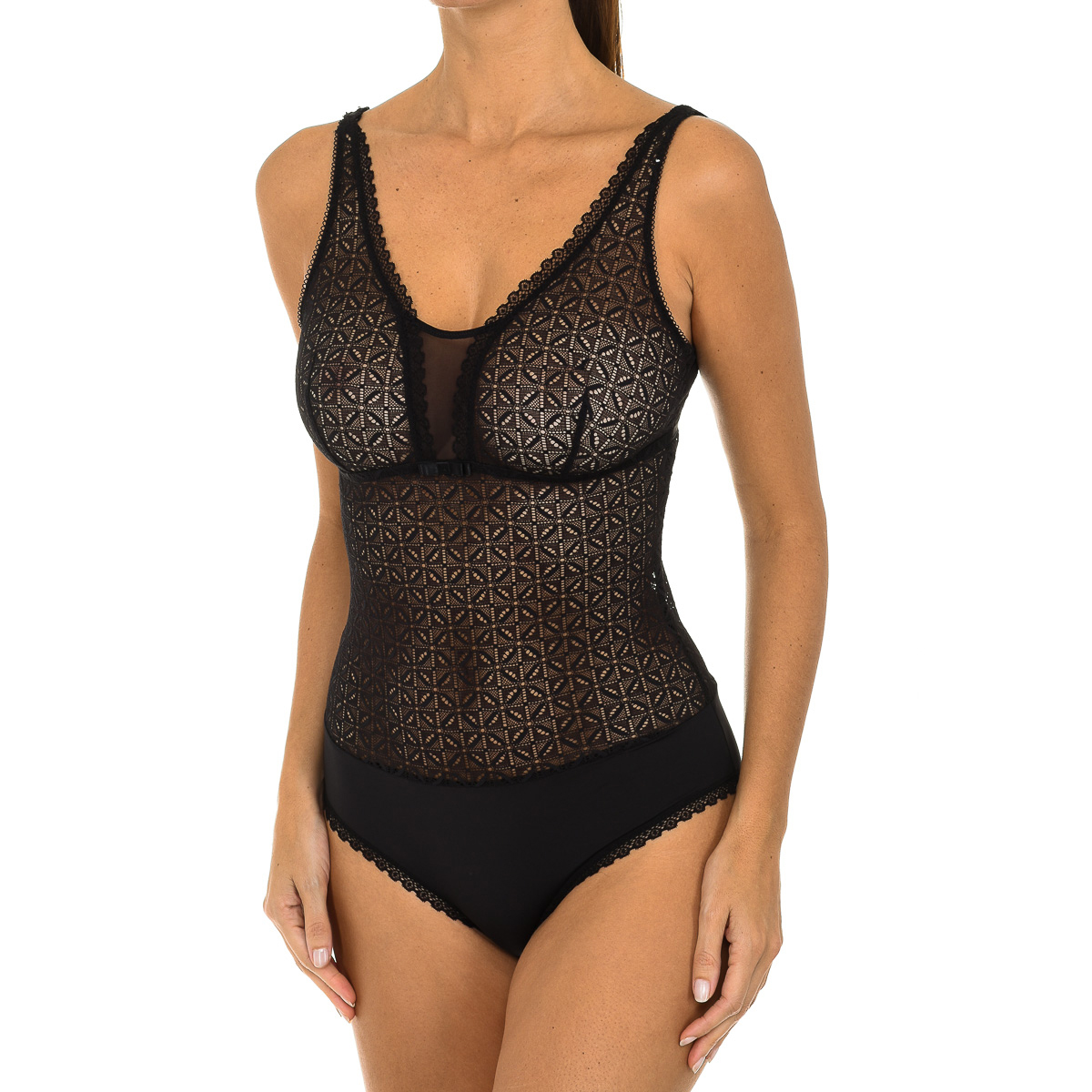Dim Daily Glam Trendig spetsbody med axelband D07M7 kvinna bodies & set dam – bild 2