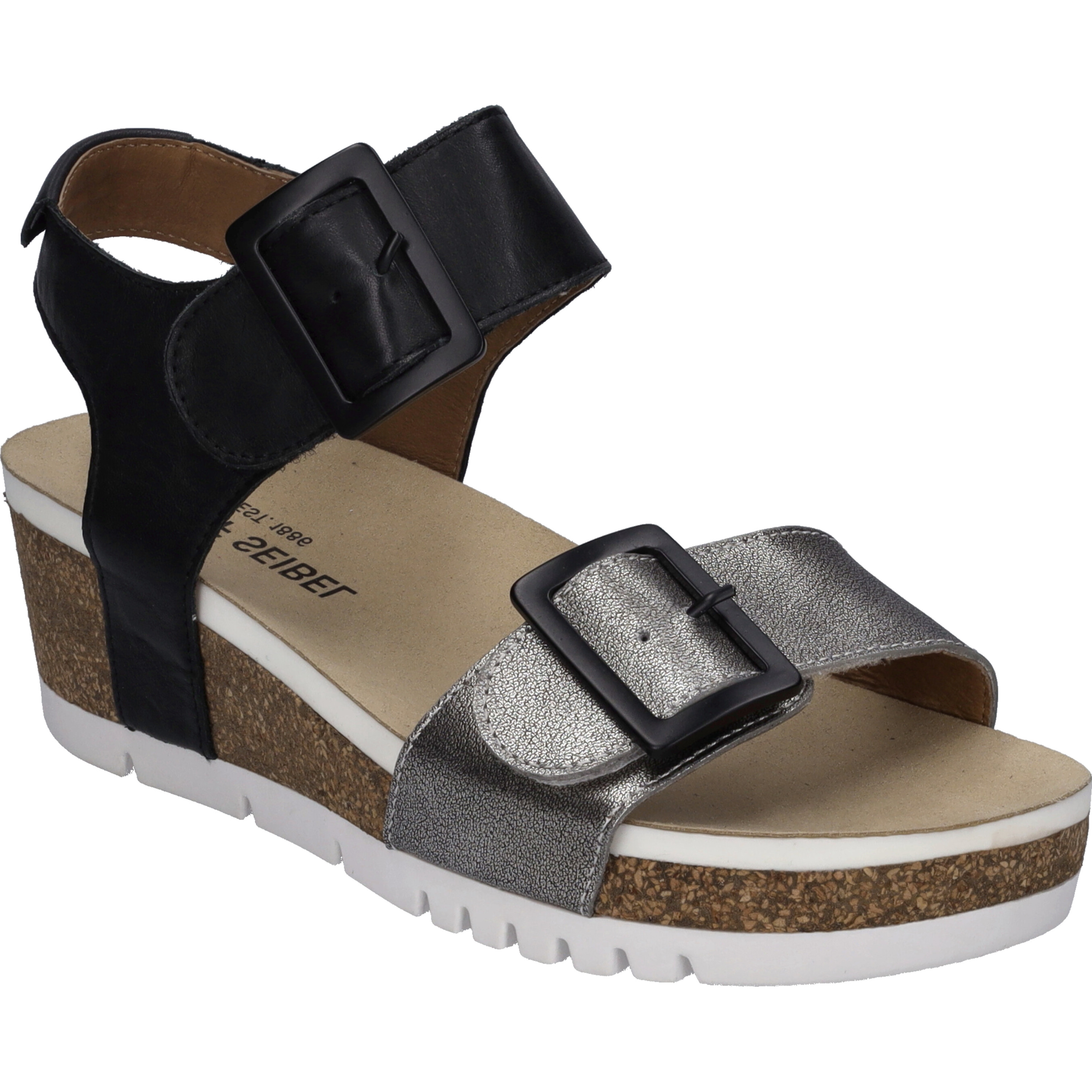 Thumbnail - JOSEF SEIBEL Quinn 02 | Sandale für Damen | Grau Quinn 02, basalt-kombi