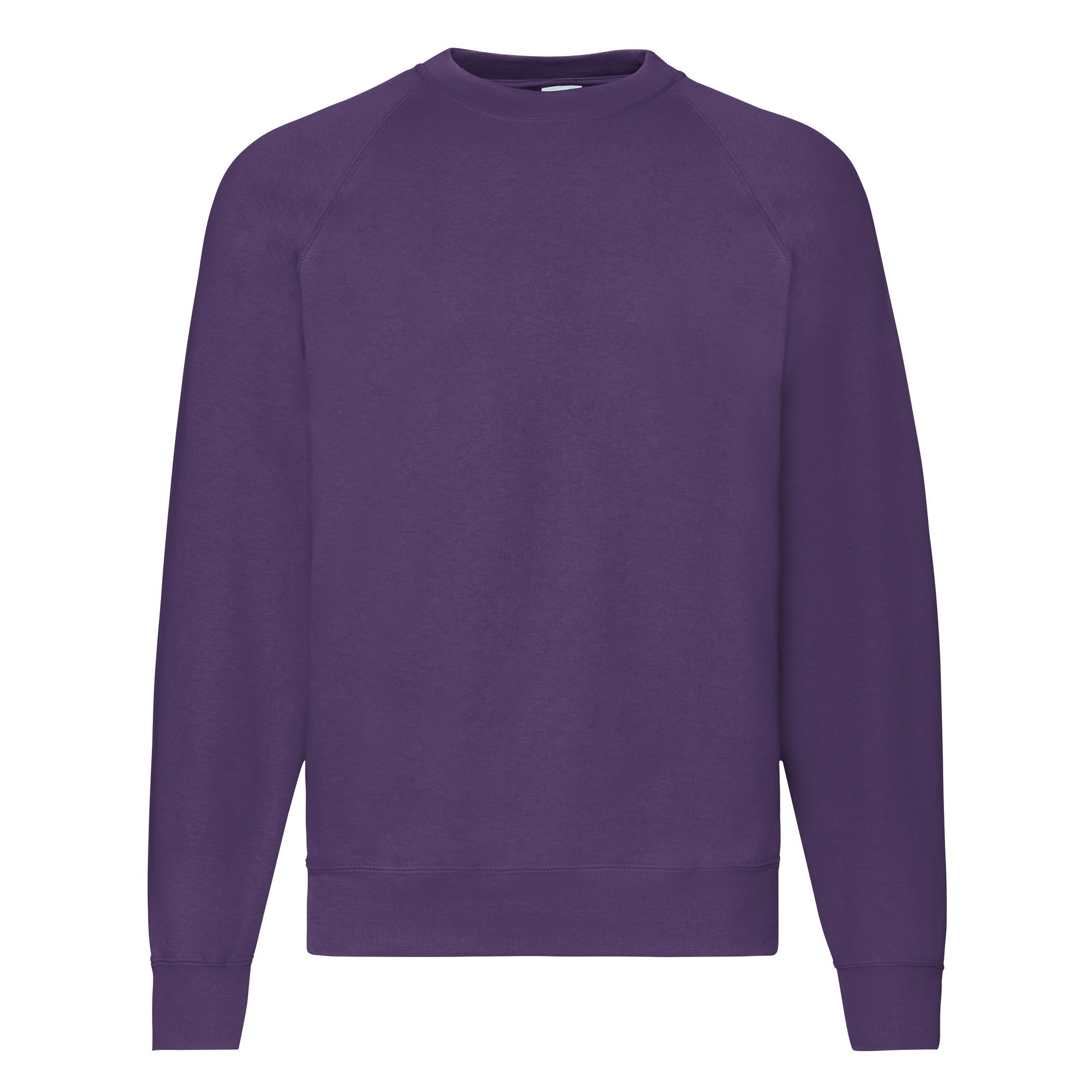 Thumbnail - Fruit Of The Loom Herren Raglan-Ärmel Belcoro® Sweatshirt (lila)