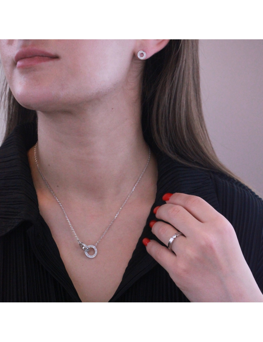 MYC Paris Boucles d'oreilles Ophir Doré et Cristal örhängen dam – bild 2