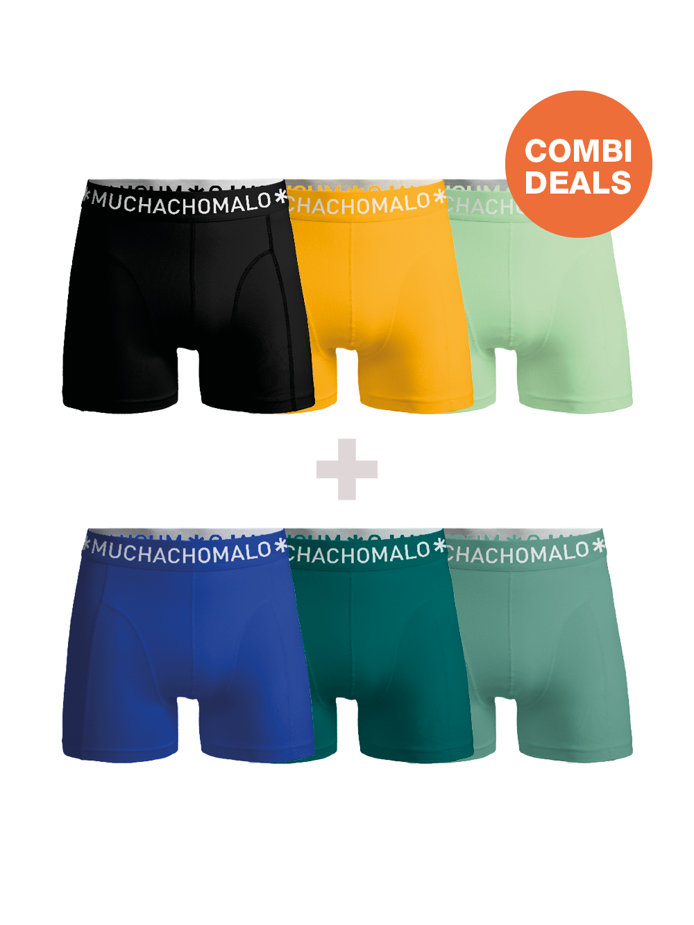 Muchachomalo Herren Boxershorts – 3+3 Stück – Herren Unterhosen