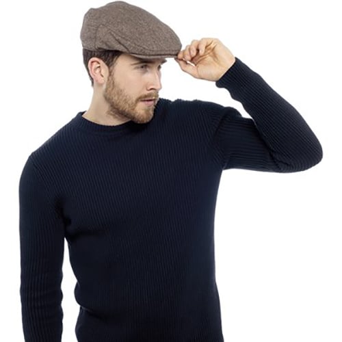Sock Snob Rutig traditionell flat keps i ullblandning för herrar – bild 2