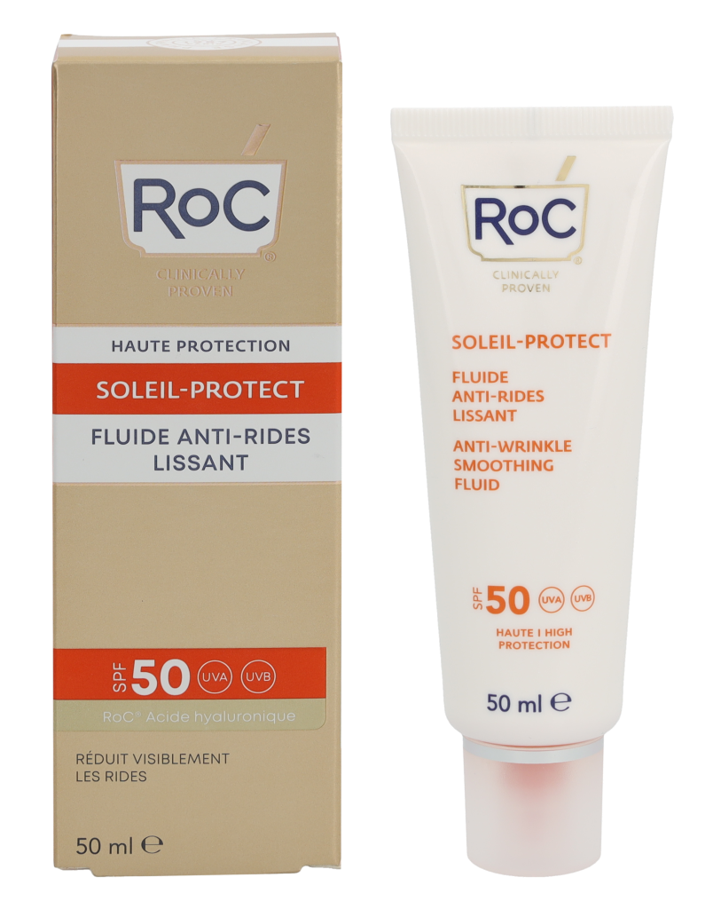 Roc Soleil-Protect Anti-Aging Utjämnande Fluid Spf50+ 50 Ml