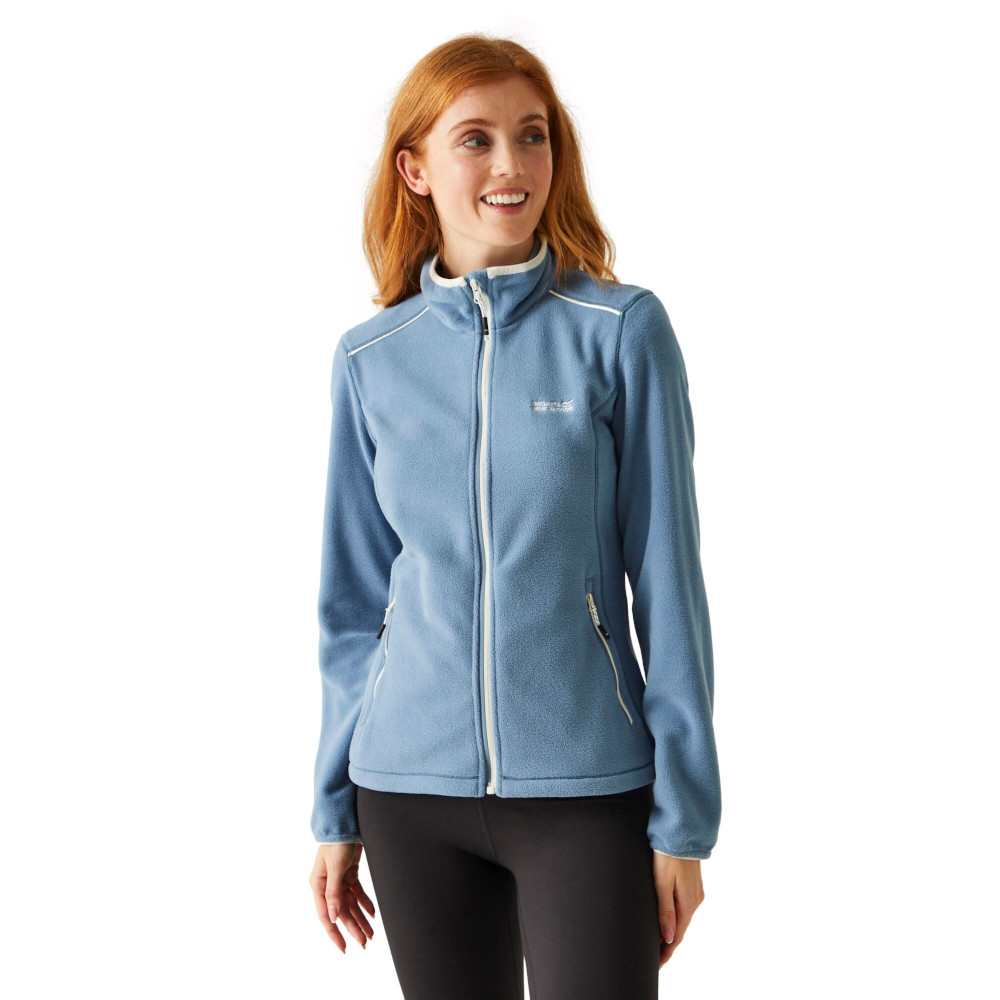 Regatta Womens Floreo IV Full Zip Symmetry Fleece Jacket - Blue - Size 18 UK