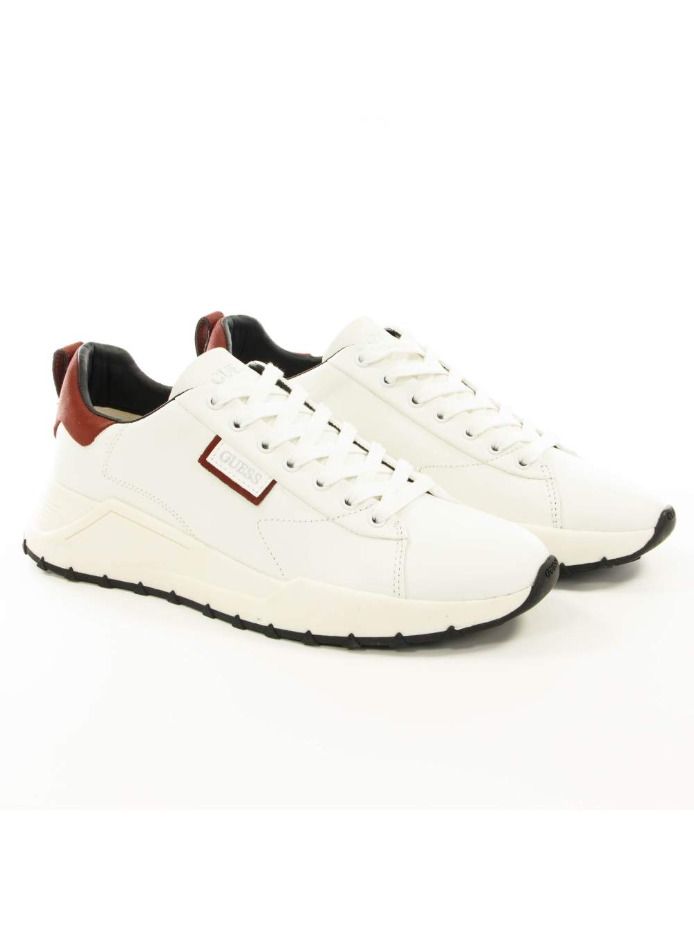 Guess Mannelijk Wit Heren Basketbalschoenen Lucca