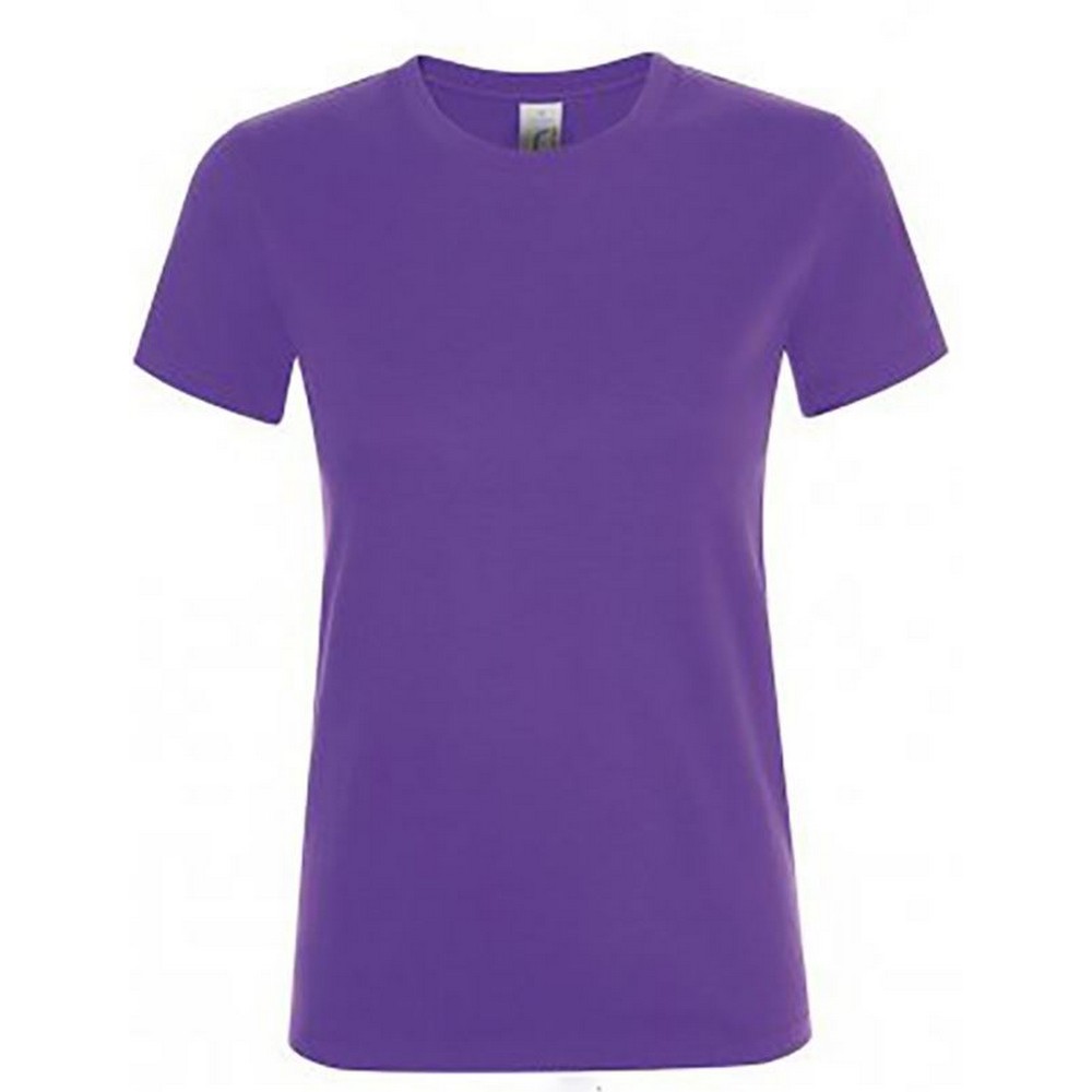 Thumbnail - SOLS Damen/Damen Regent T-Shirt mit kurzen Ärmeln (dunkelviolett)