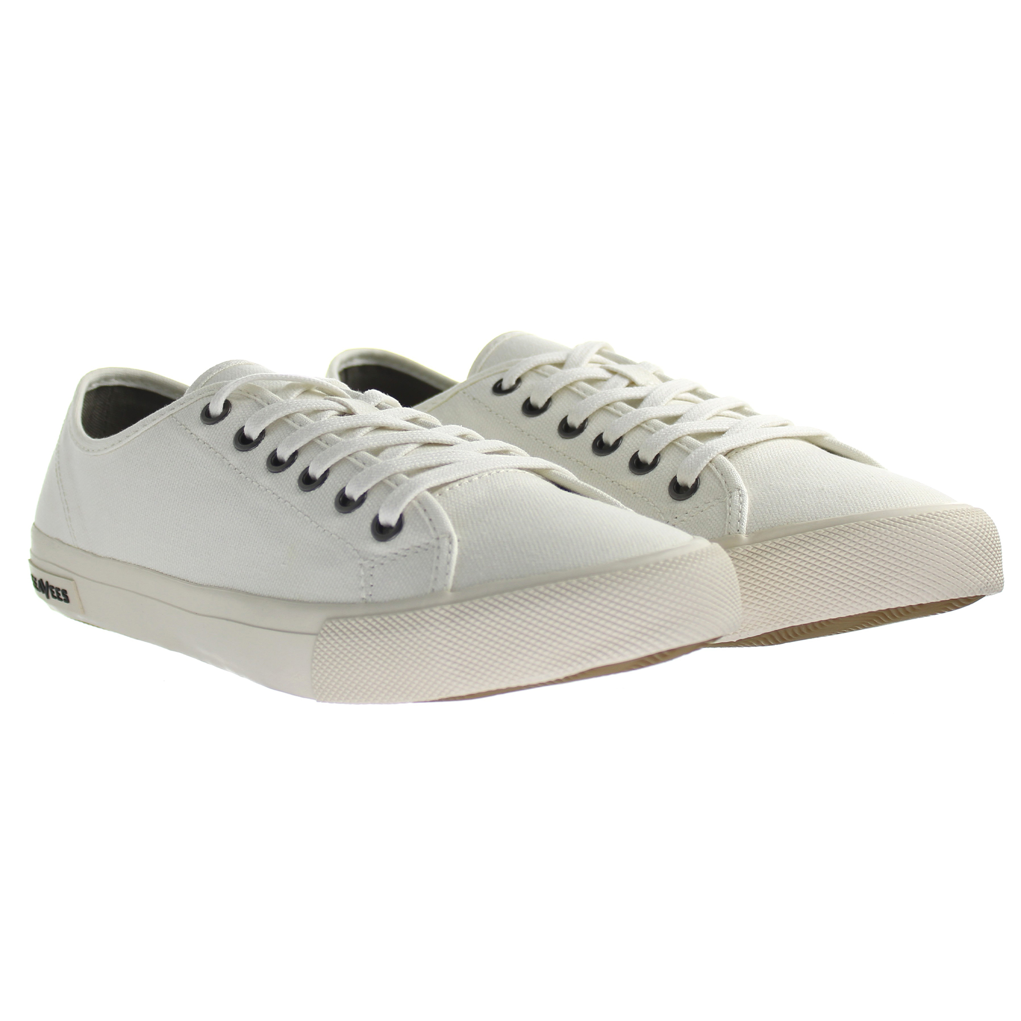 Seavees Monterey Standard Cotton Canvas Off White Träningsskor för herrar – bild 2