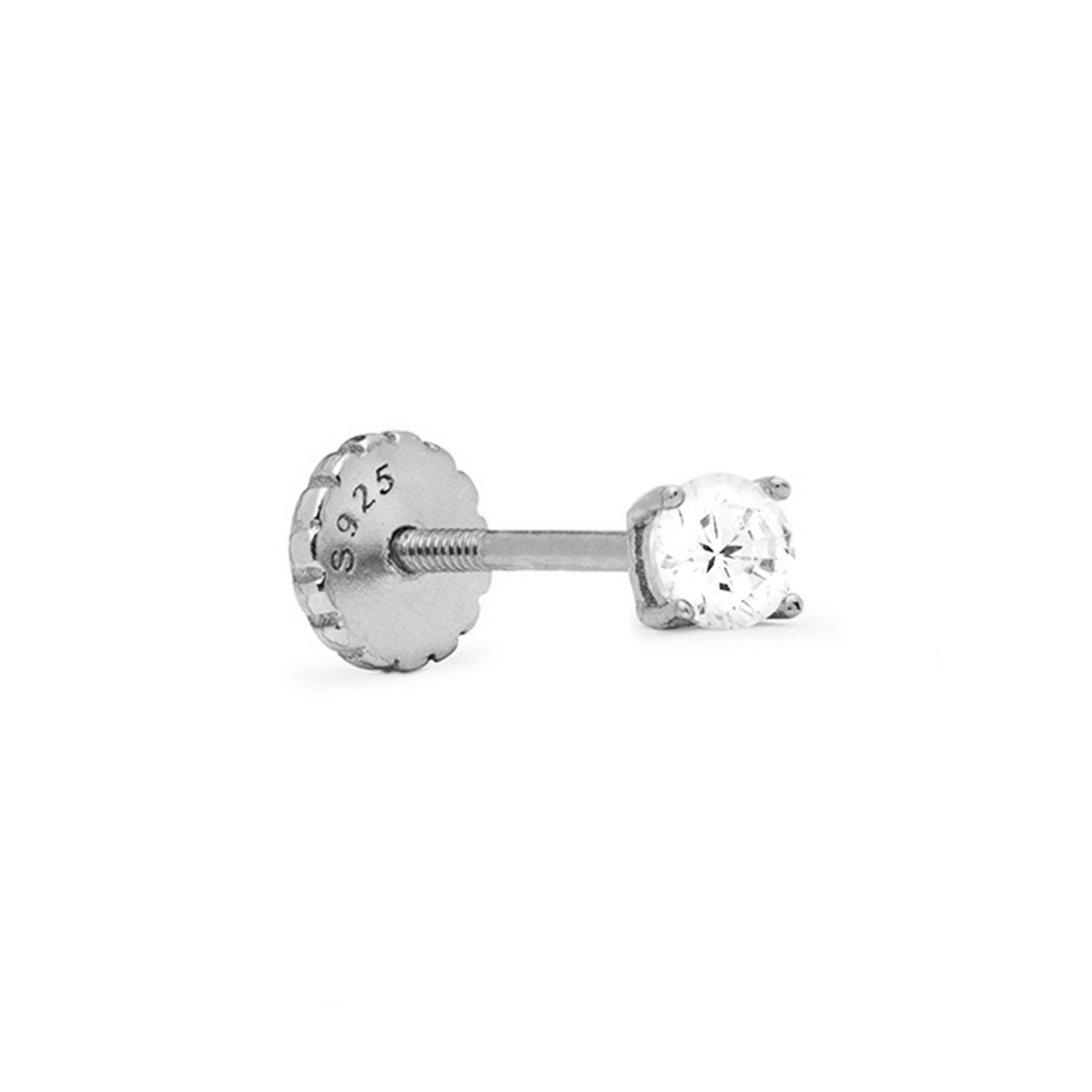 Luxenter Piercing Dali Sterling Silver 925 och Briljant Zirkonia rhodium finish örhängen dam – bild 2