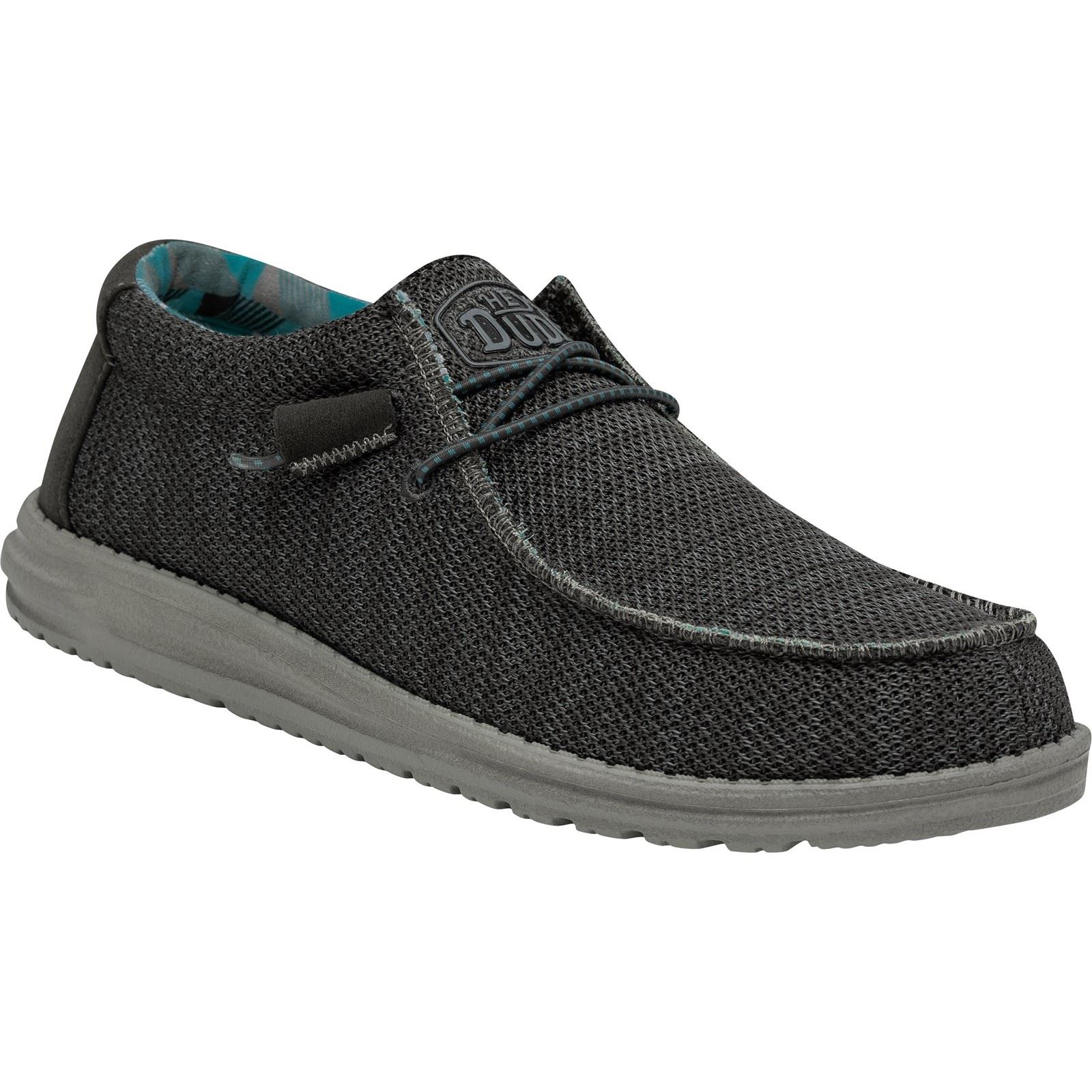 Thumbnail - HEYDUDE Wally Sox Faux Wildleder Herren Holzkohle Bootsschuhe