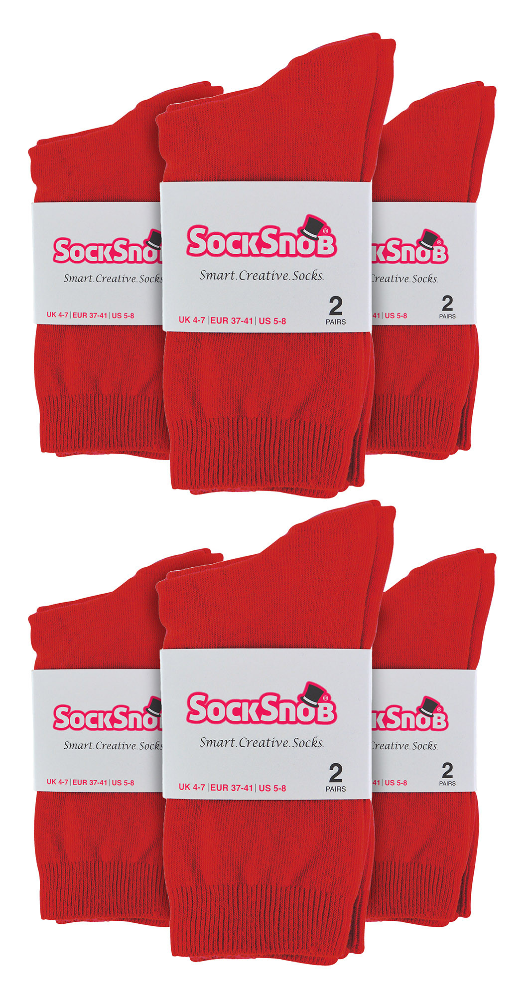 Sock Snob Vanliga bomullsstrumpor för damer 12 par Multipack Tunna bekväma färgglada ankelstrumpor för damer – bild 2