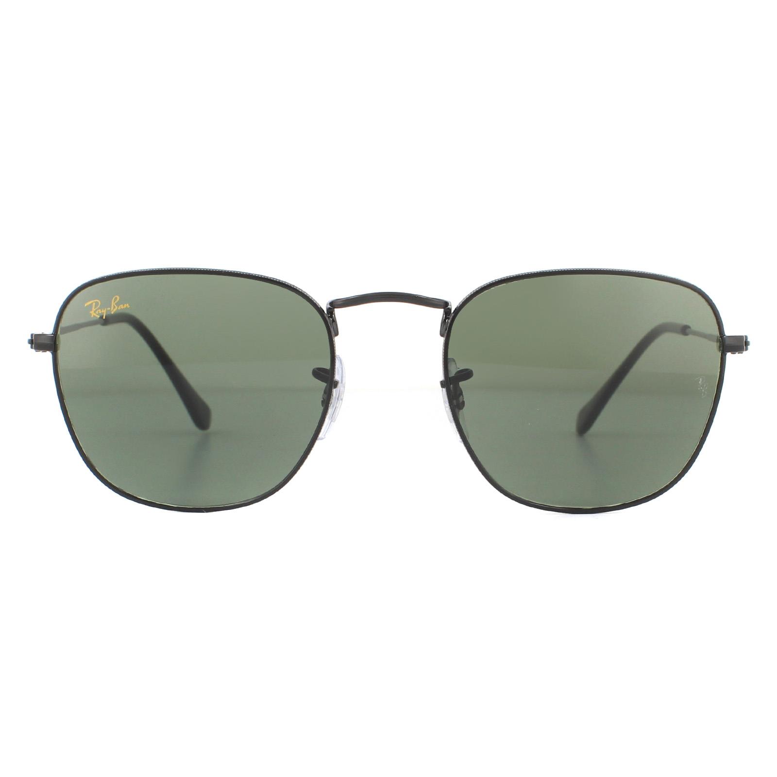 Thumbnail - Ray-Ban Sonnenbrille Frank Legend RB3857 919931 Poliert Schwarz Grün G-15