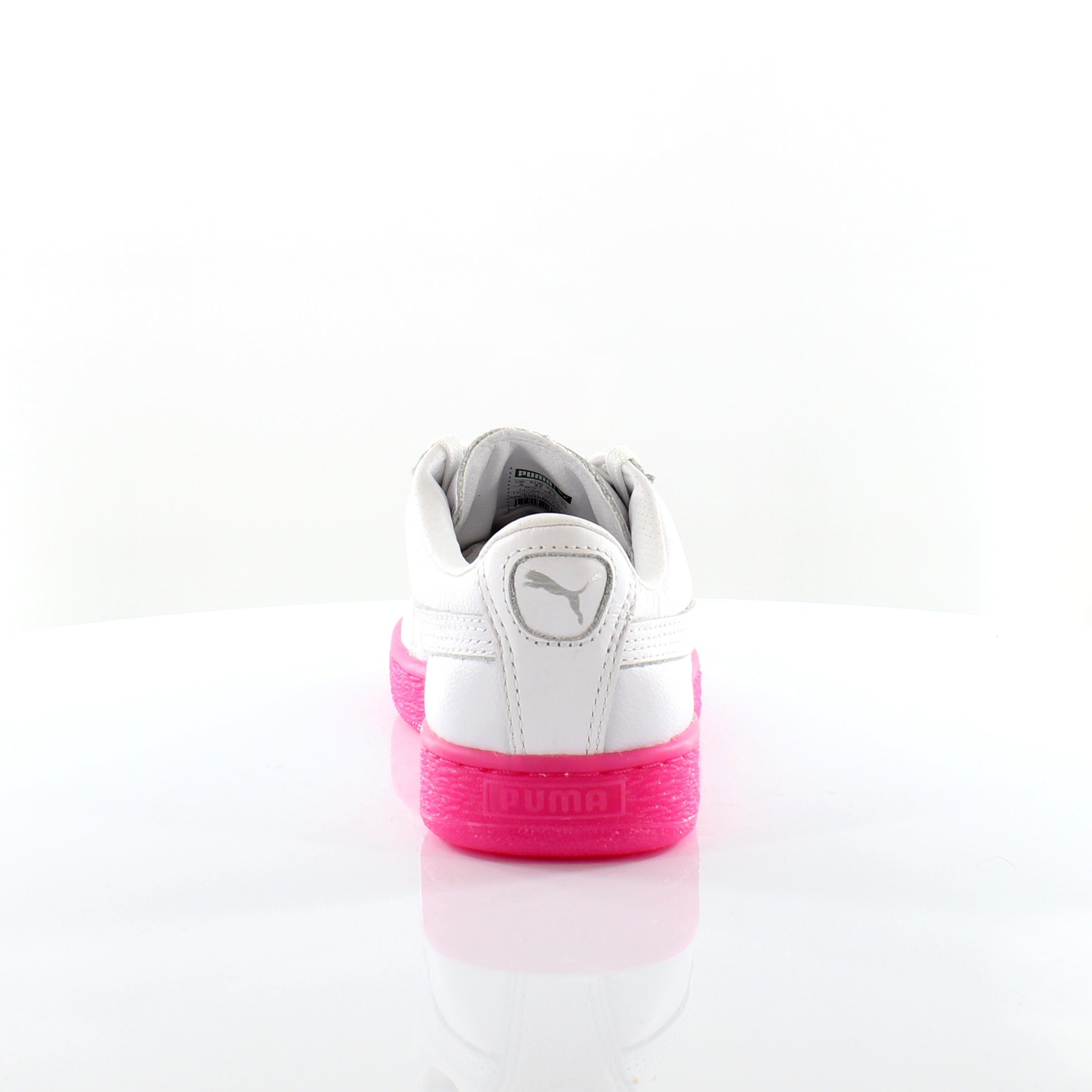 Puma Basket Classic Mono Ice Ref Vit Läder Damskor Träningsskor 363117 01 – bild 2