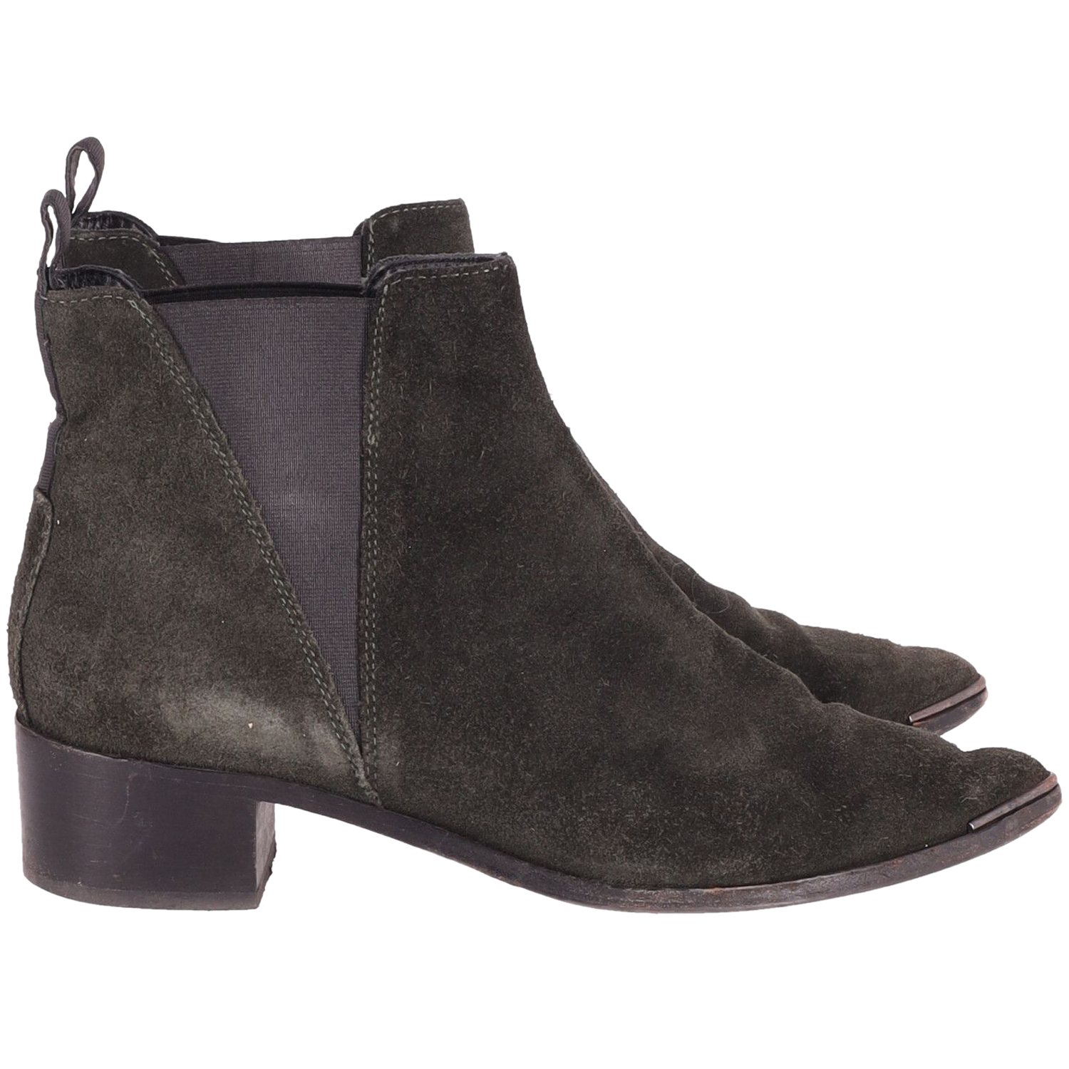Acne Studios Jensen Ankle Boots aus schwarzem Wildleder