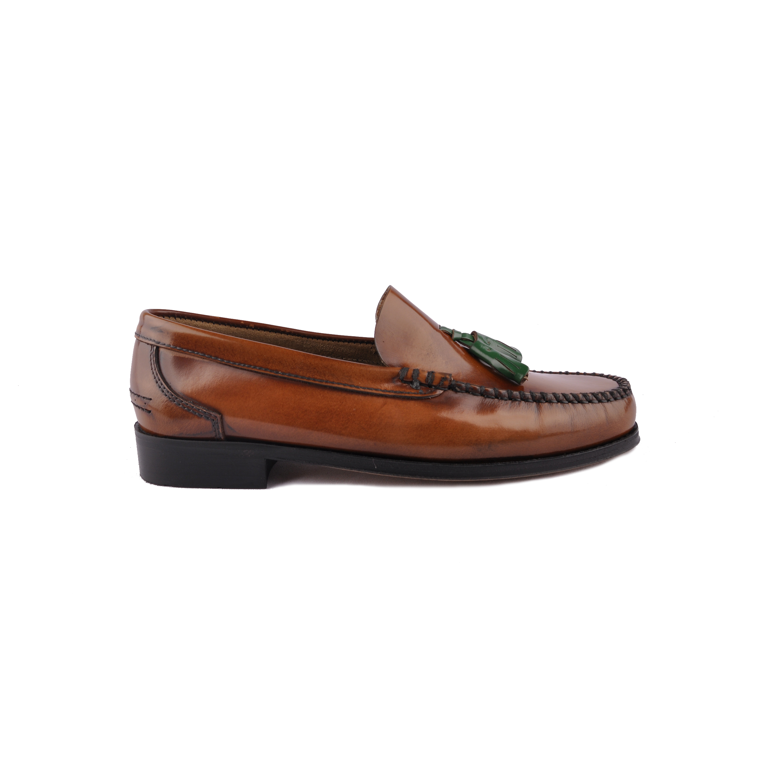 Thumbnail - Man's Mokassin Schuh Sotoalto Farbe Braun/Grün