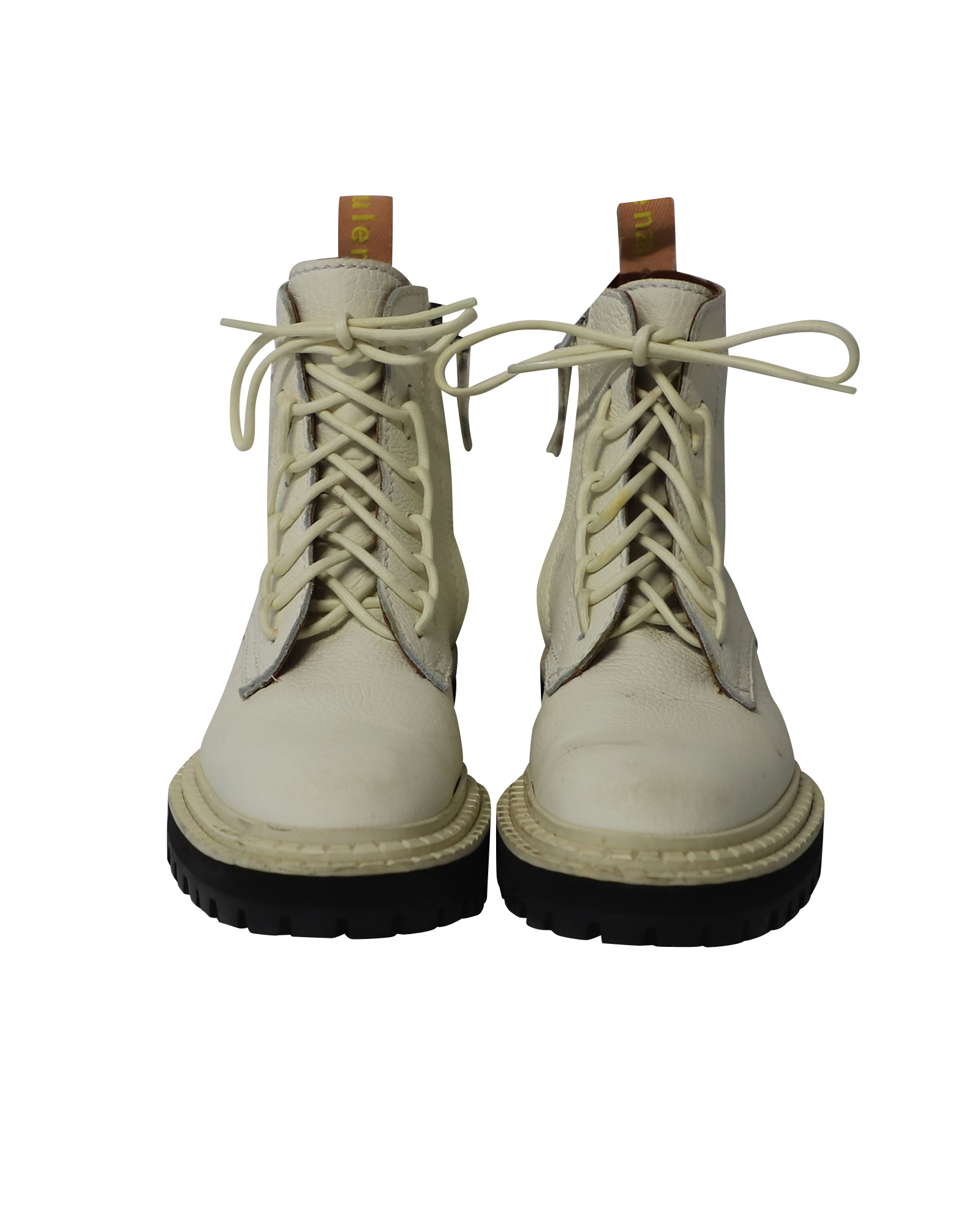 Proenza Schouler Pre-owned Proenza Schouler Lug Sole Kampskor i Vit Nappa dam – bild 2