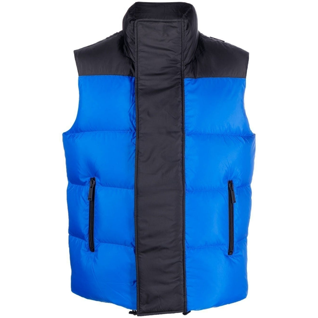 Thumbnail - Dsquared2 Blaue Gilet-Daunenjacke
