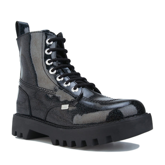 Kizziie Higher Patent Leather-stövlar i svart för kvinnor 2