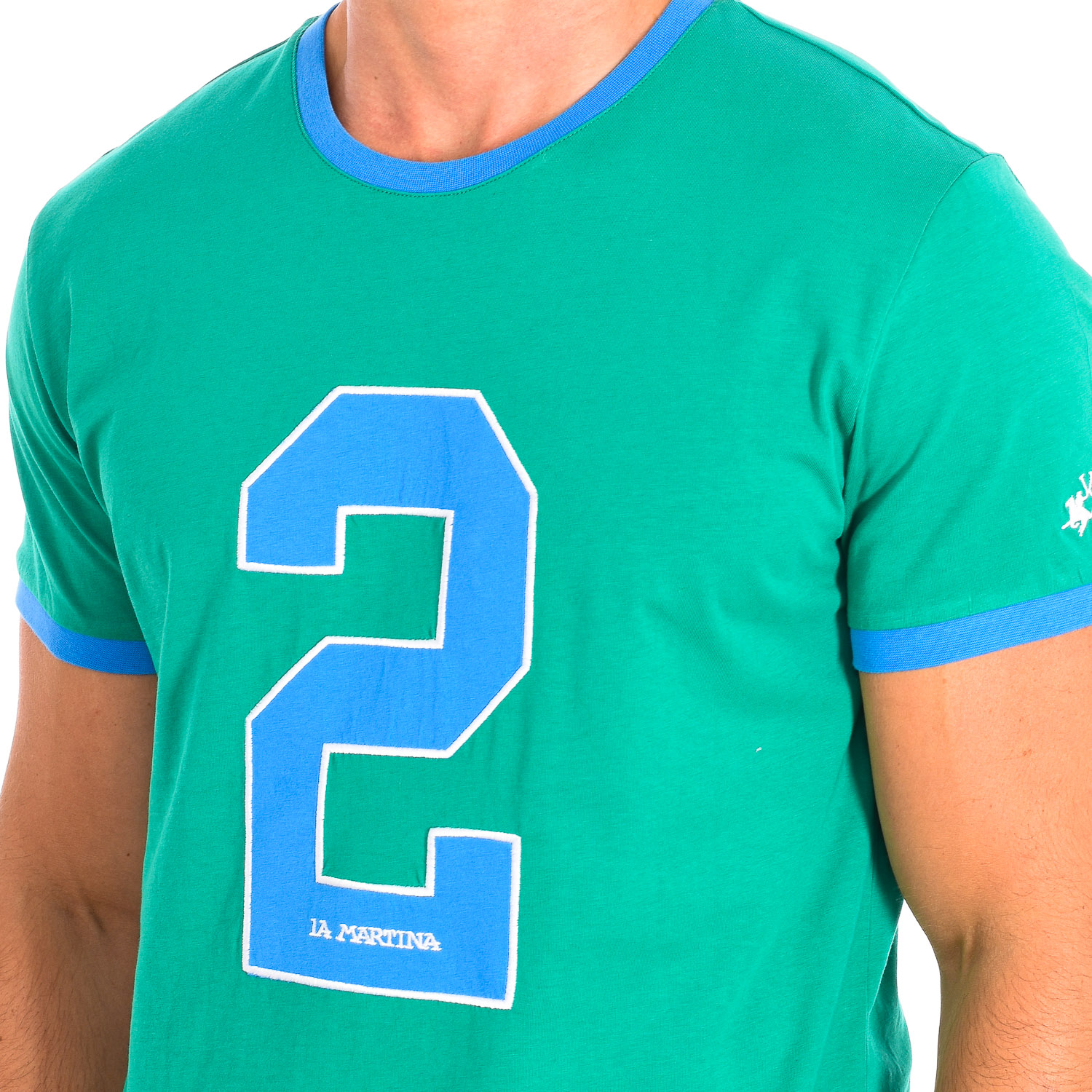 LA MARTINA T-shirts med korta ärmar TMR312-JS206 t-shirts med tryck herr – bild 5