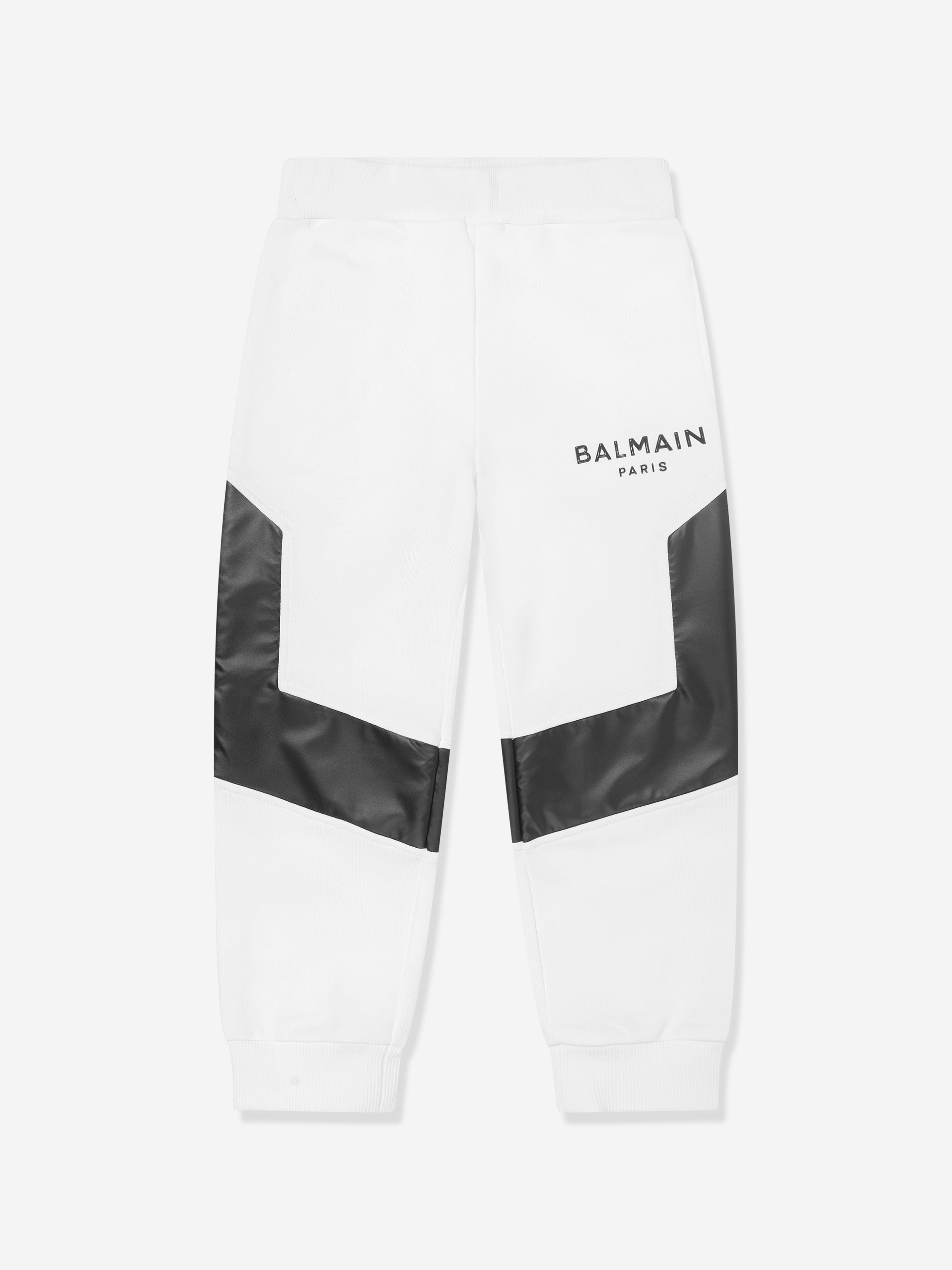 Balmain Boys Logo Joggers in White - Size 6Y
