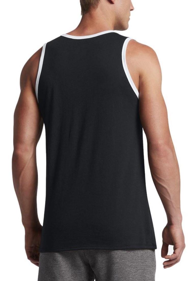 Nike Mens Vest With Large Swoosh Ace Logo In Black