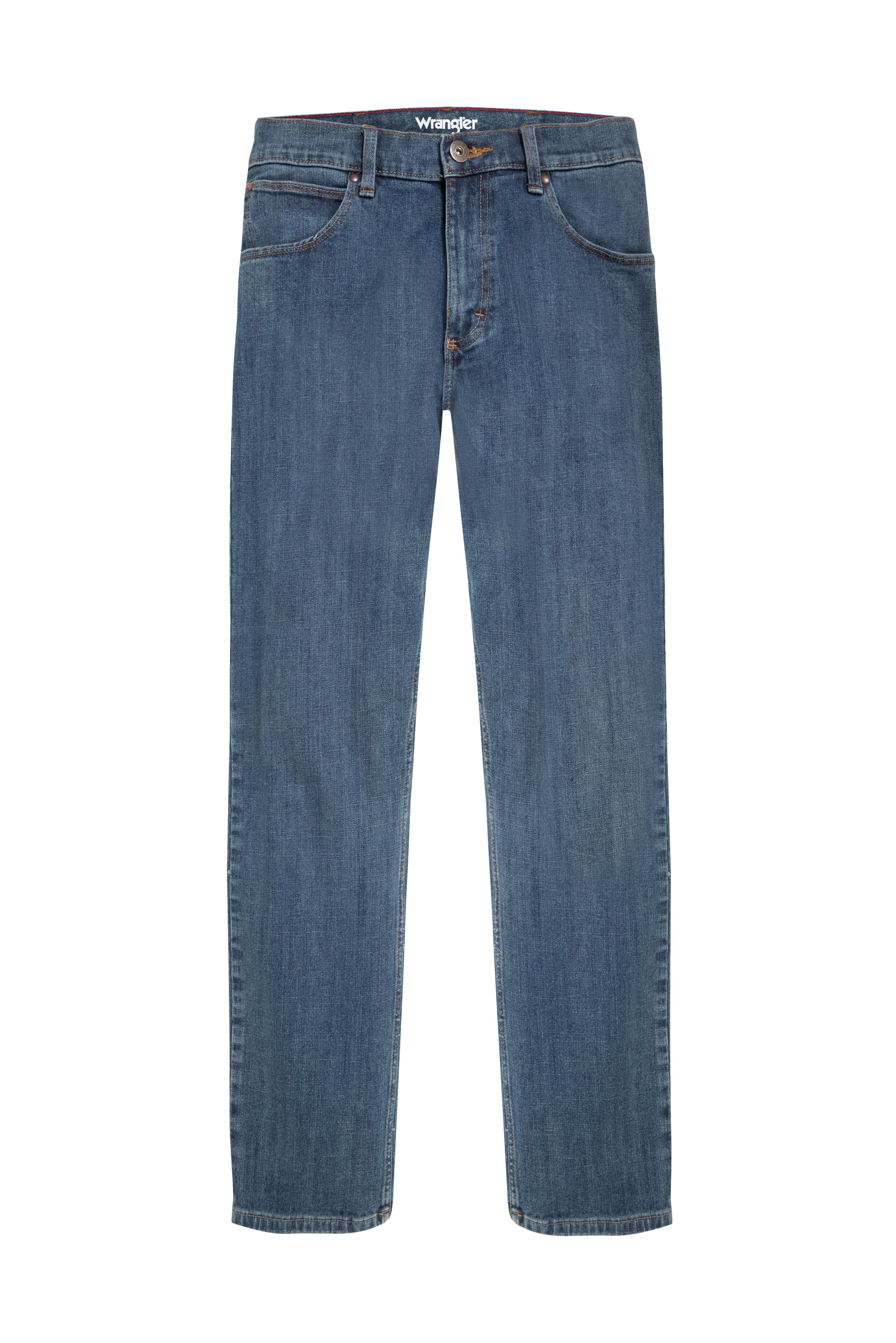 Thumbnail - Wrangler Greensboro Regular Mid Stone - Jeans