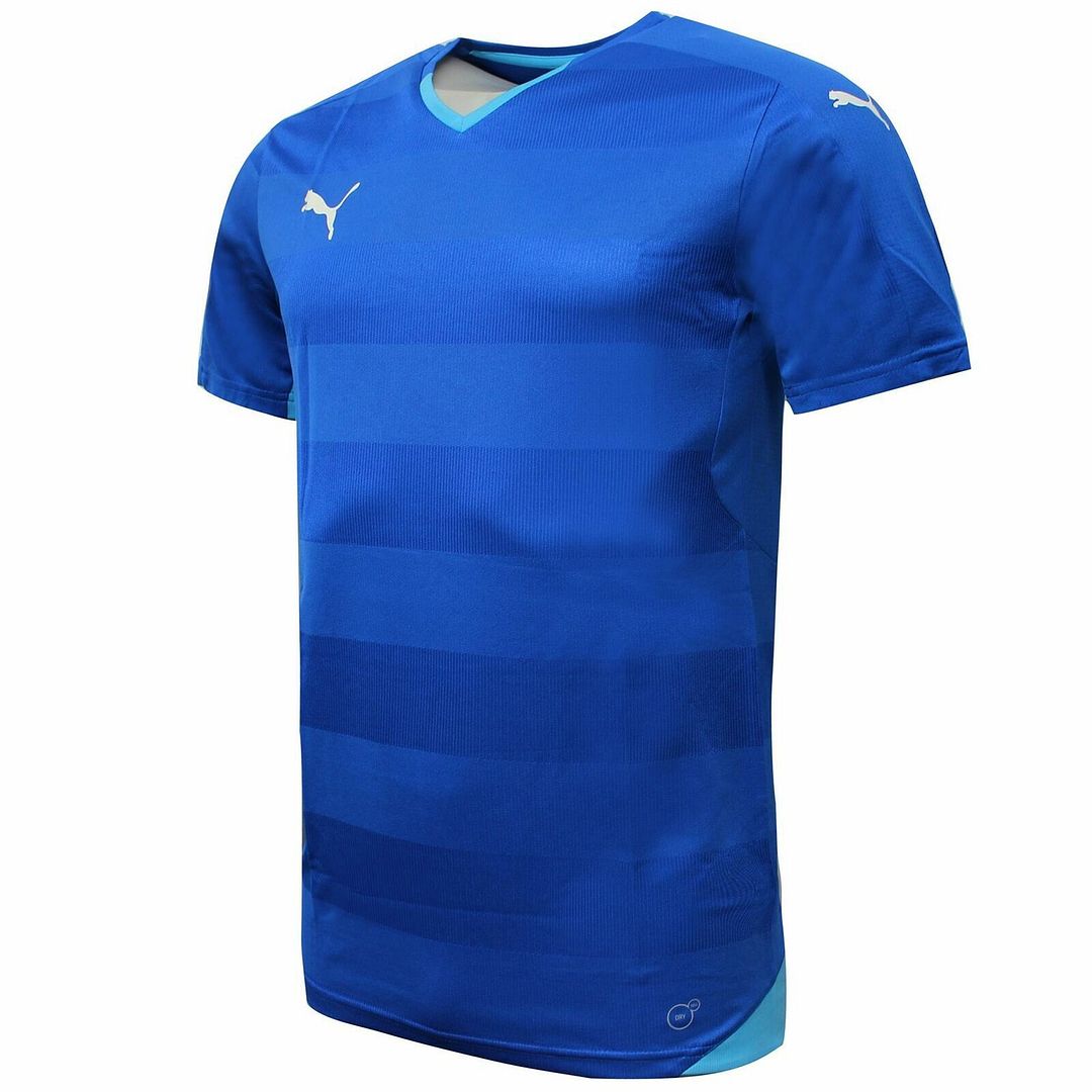Thumbnail - Puma Drycell Kurzschläfe V-Ausschnitt Pullover Blue Herren T-Shirt 702064 02