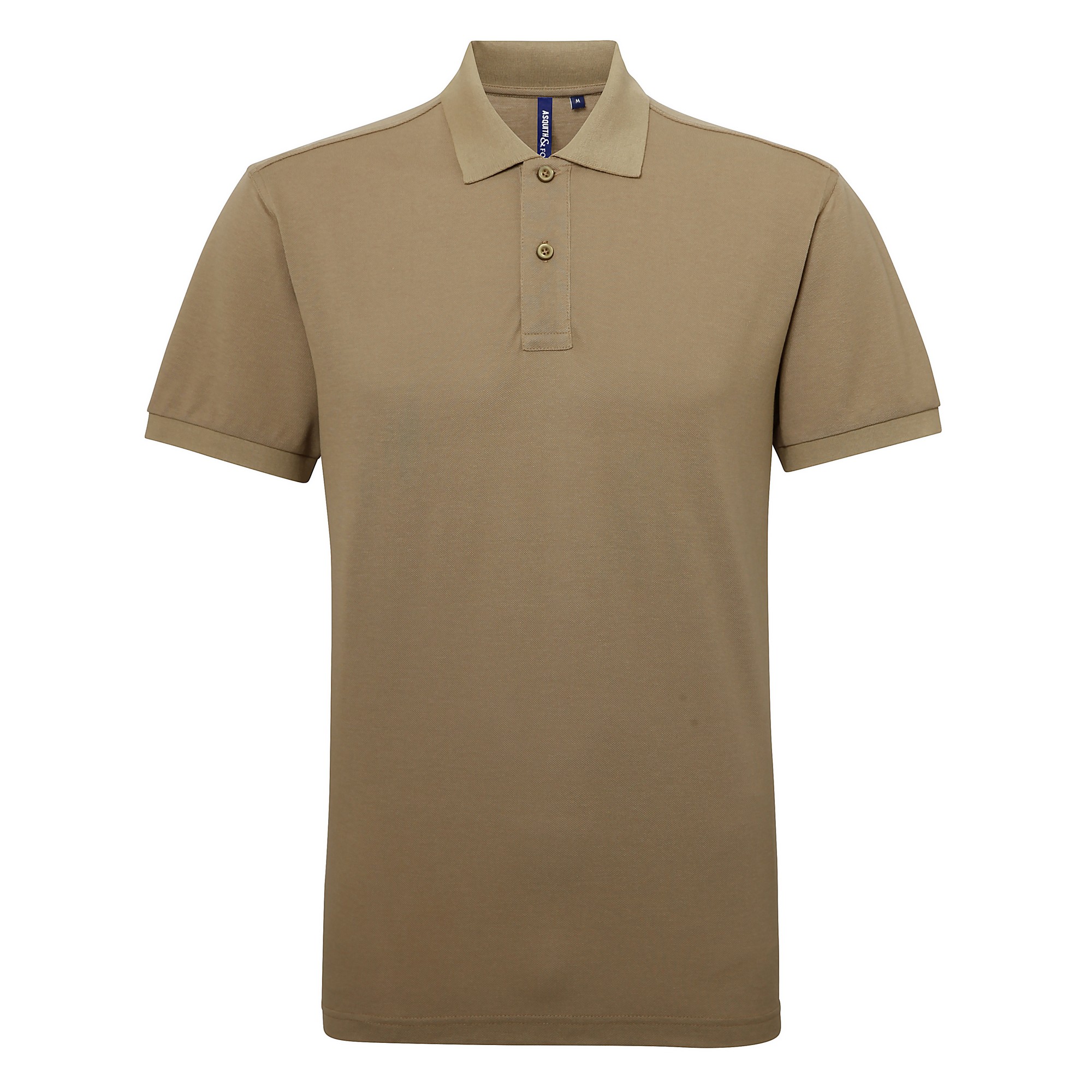Thumbnail - Asquith & Fox Herren-Kurzarm-Poloshirt aus Performance-Mischung (Khaki)