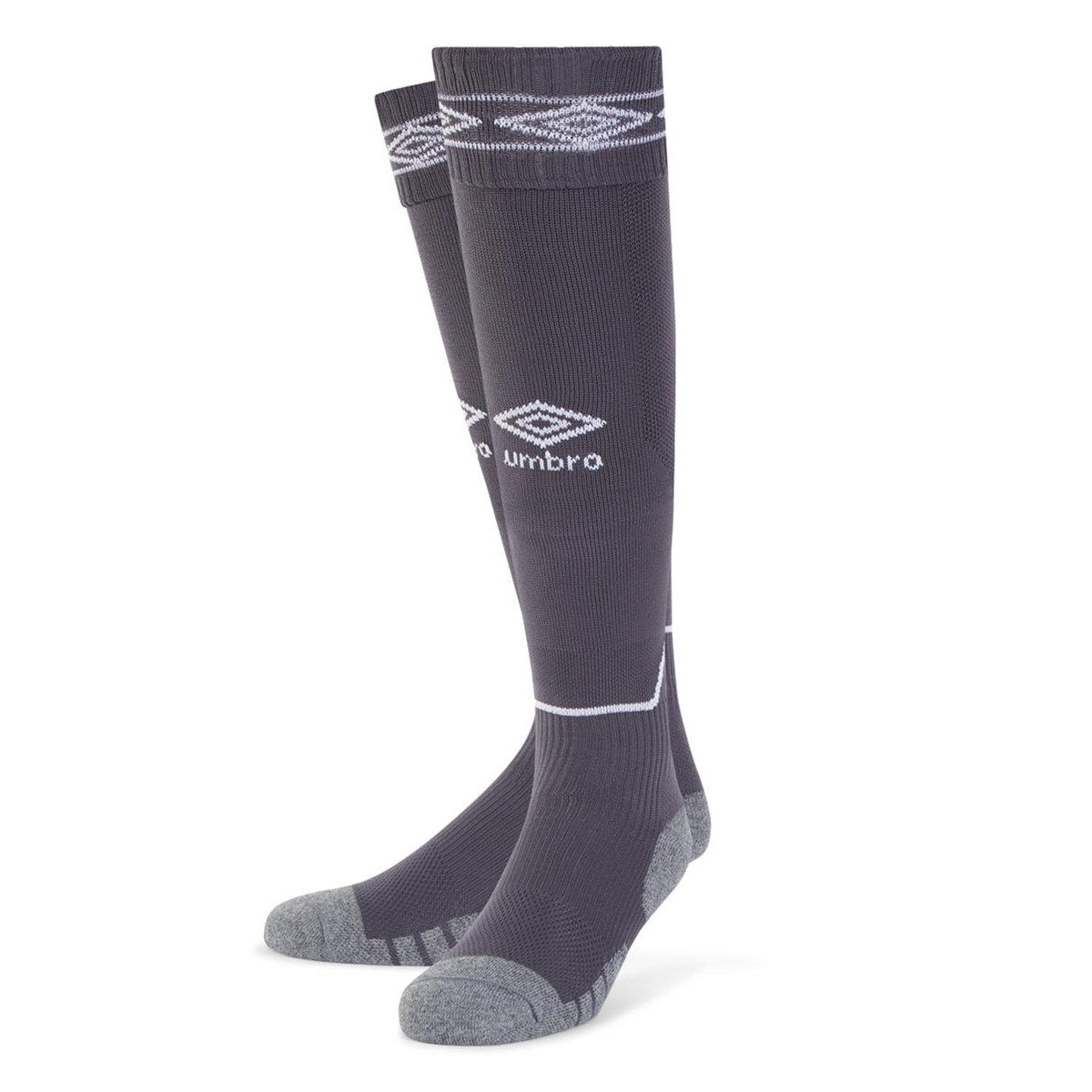 Thumbnail - Umbro Diamond Fußball Socken (Carbon/Weiß)