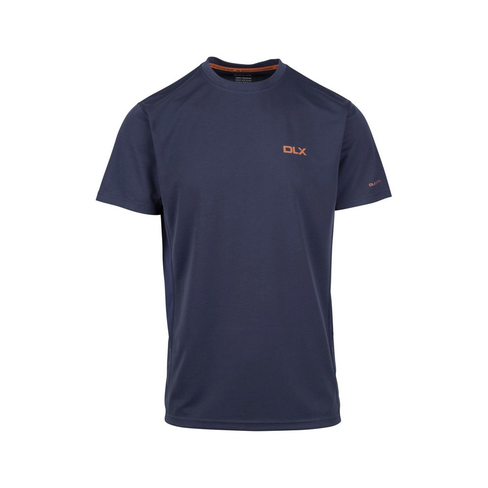 DLX Mens Garvey Marl T-Shirt (Navy Marl) - Size Medium
