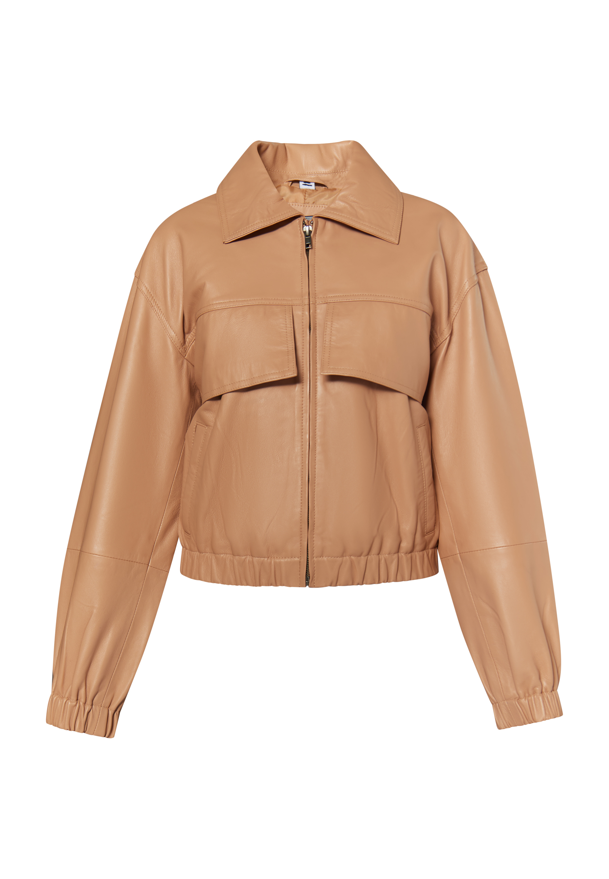 Dreimaster Leren blouson Dames Kameel