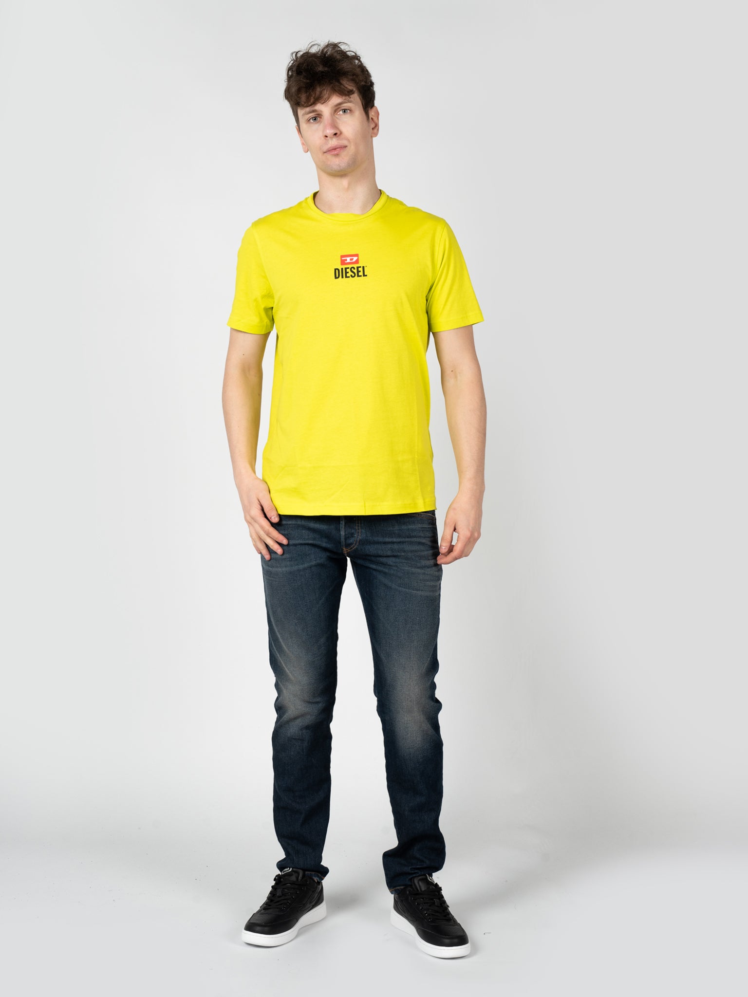 Diesel T-shirt T-Just Gul för herr – bild 2