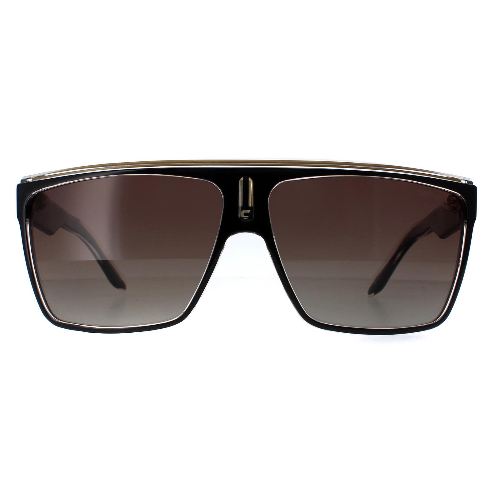 Thumbnail - Carrera Schild Unisex Schwarz Gold Braun Polarisiert 22