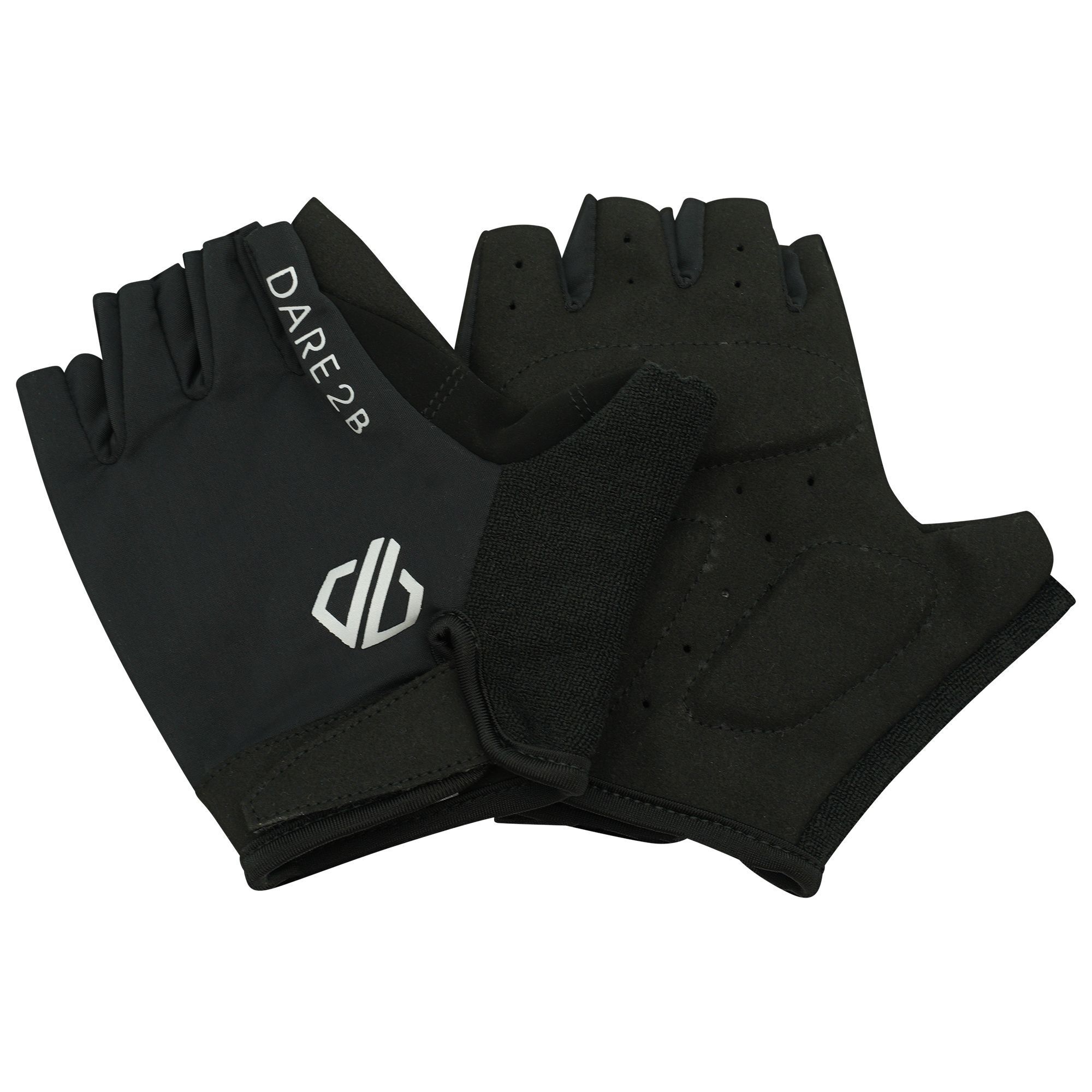 Dare 2B Mens Pedal Out Fingerless Suede Gloves (Black) - Size Small