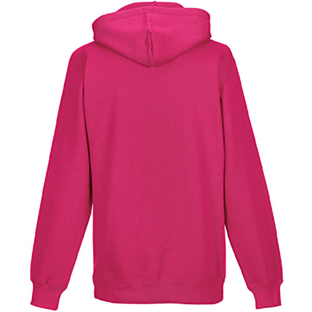 Russell Athletic Russell Färg Mens Hooded Sweatshirt / Hoodie (Fuchsia) herr – bild 2