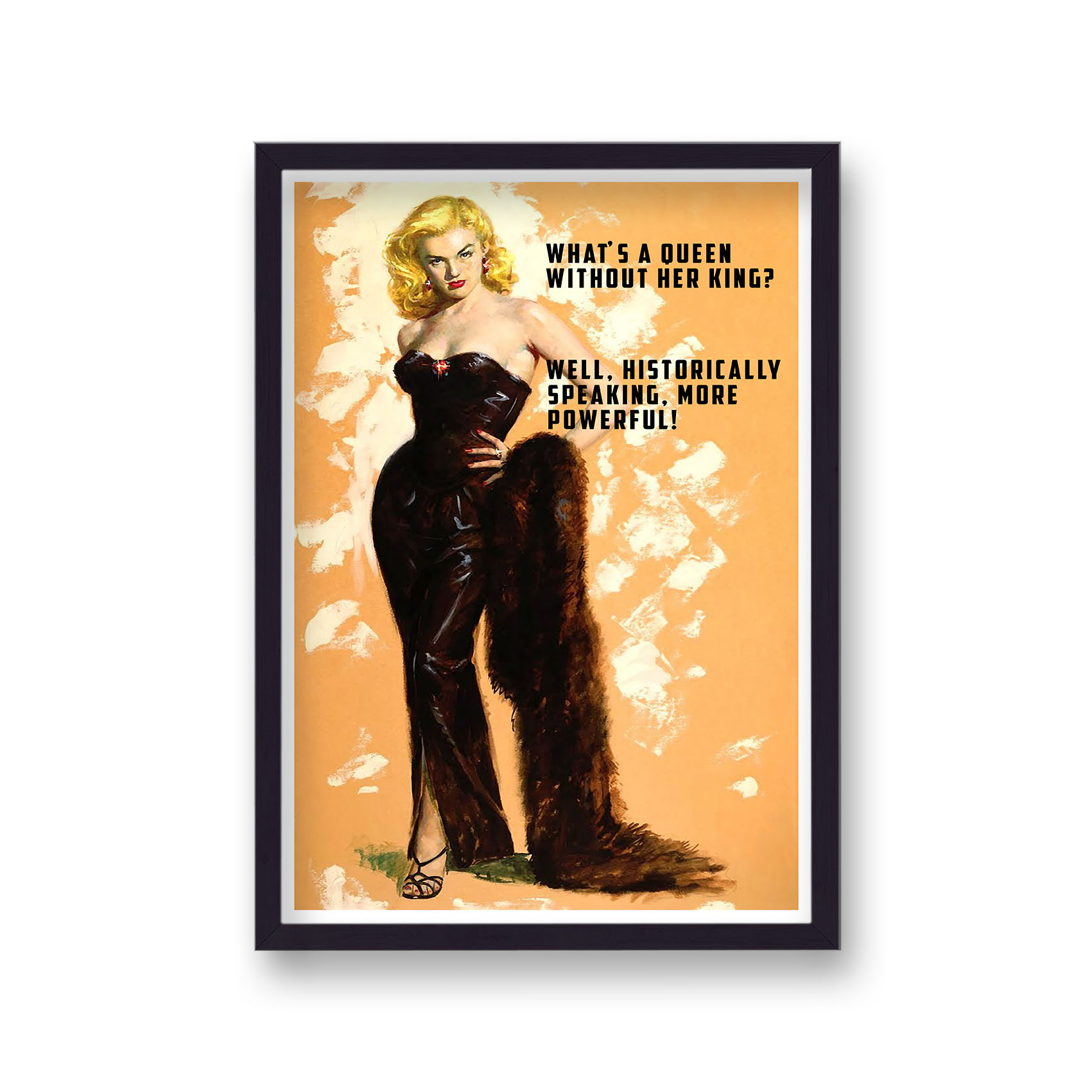 Pulp Friction What's A Queen Without Her King? - Black Wood - One Size