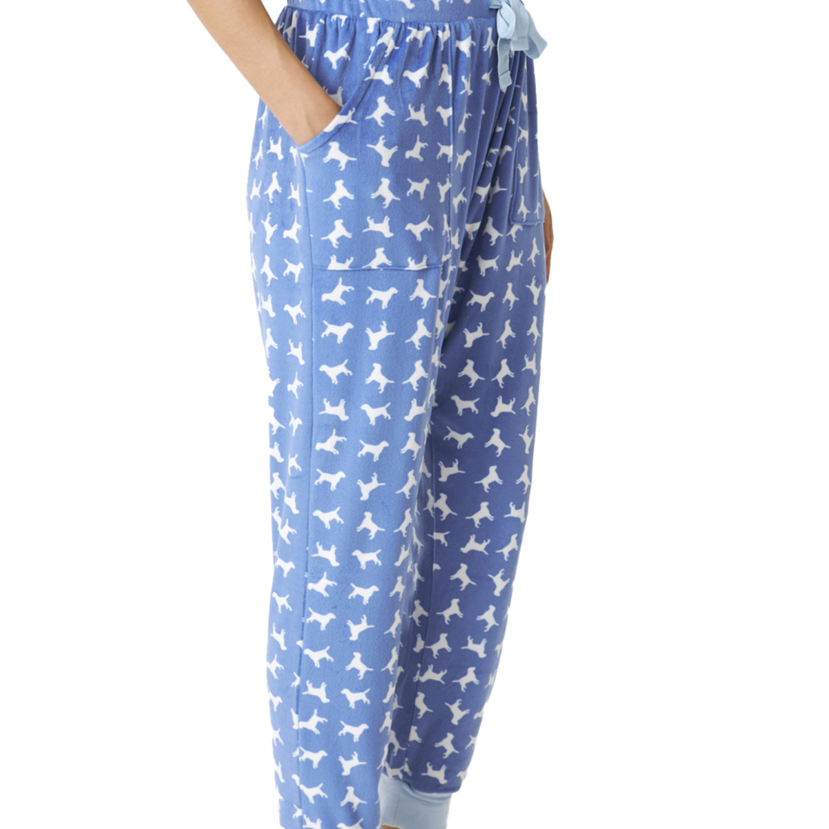 J & J Brothers Långärmad pyjamas med V-ringning för kvinnor JJBDP0801 dam – bild 2